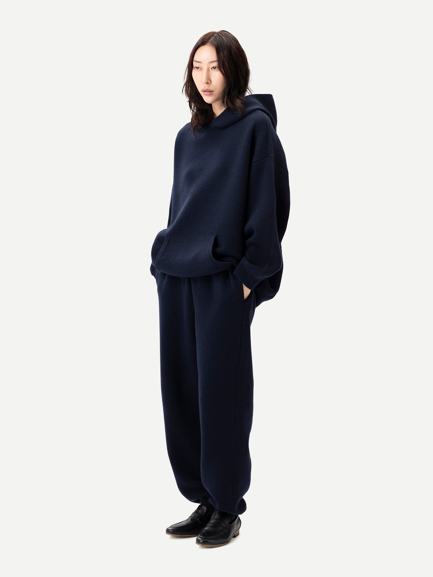 Unisex Cashmere Sweatshirt India Ink - Gobi Cashmere