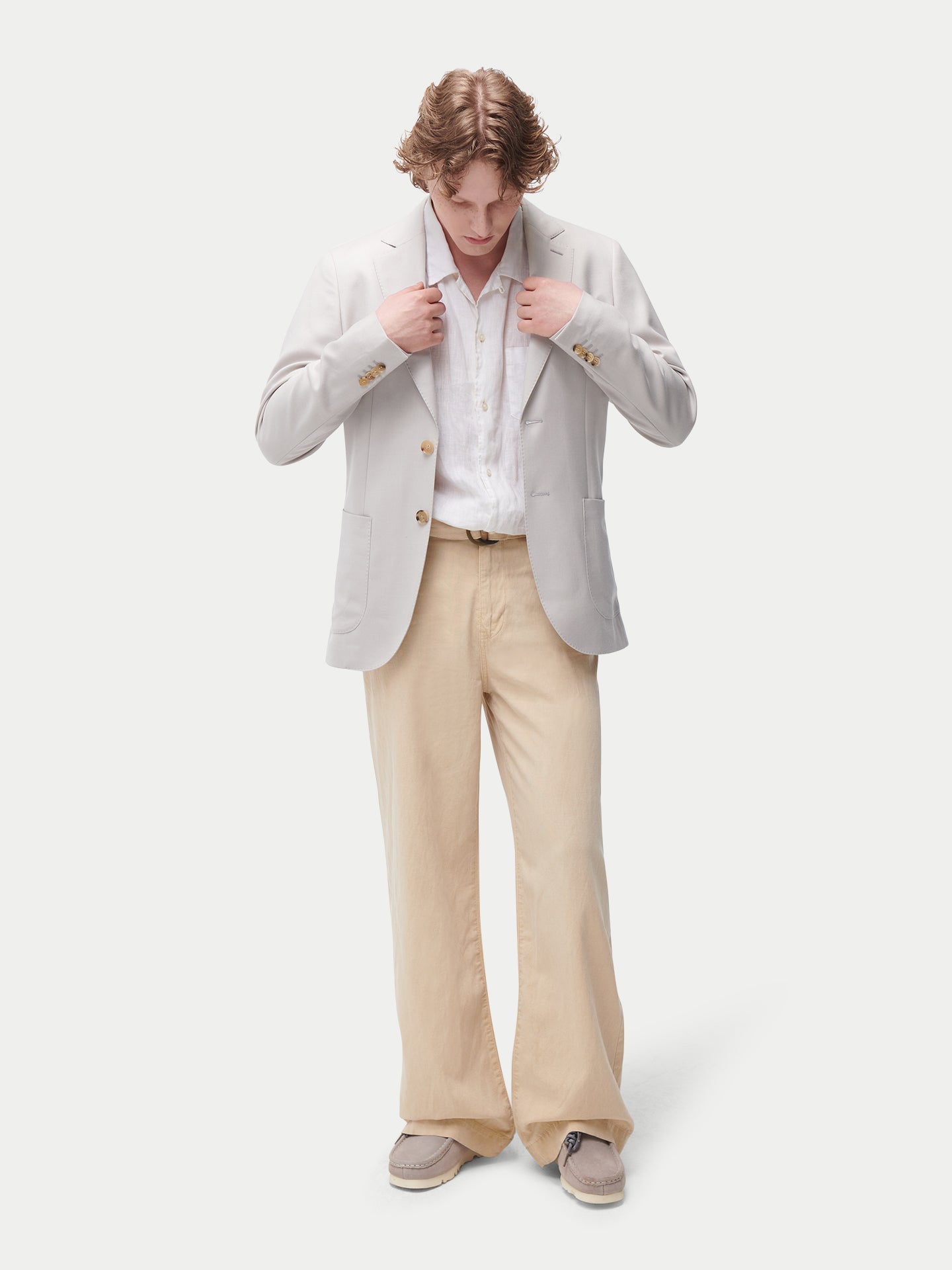 Men's single-breasted cashmere blazer