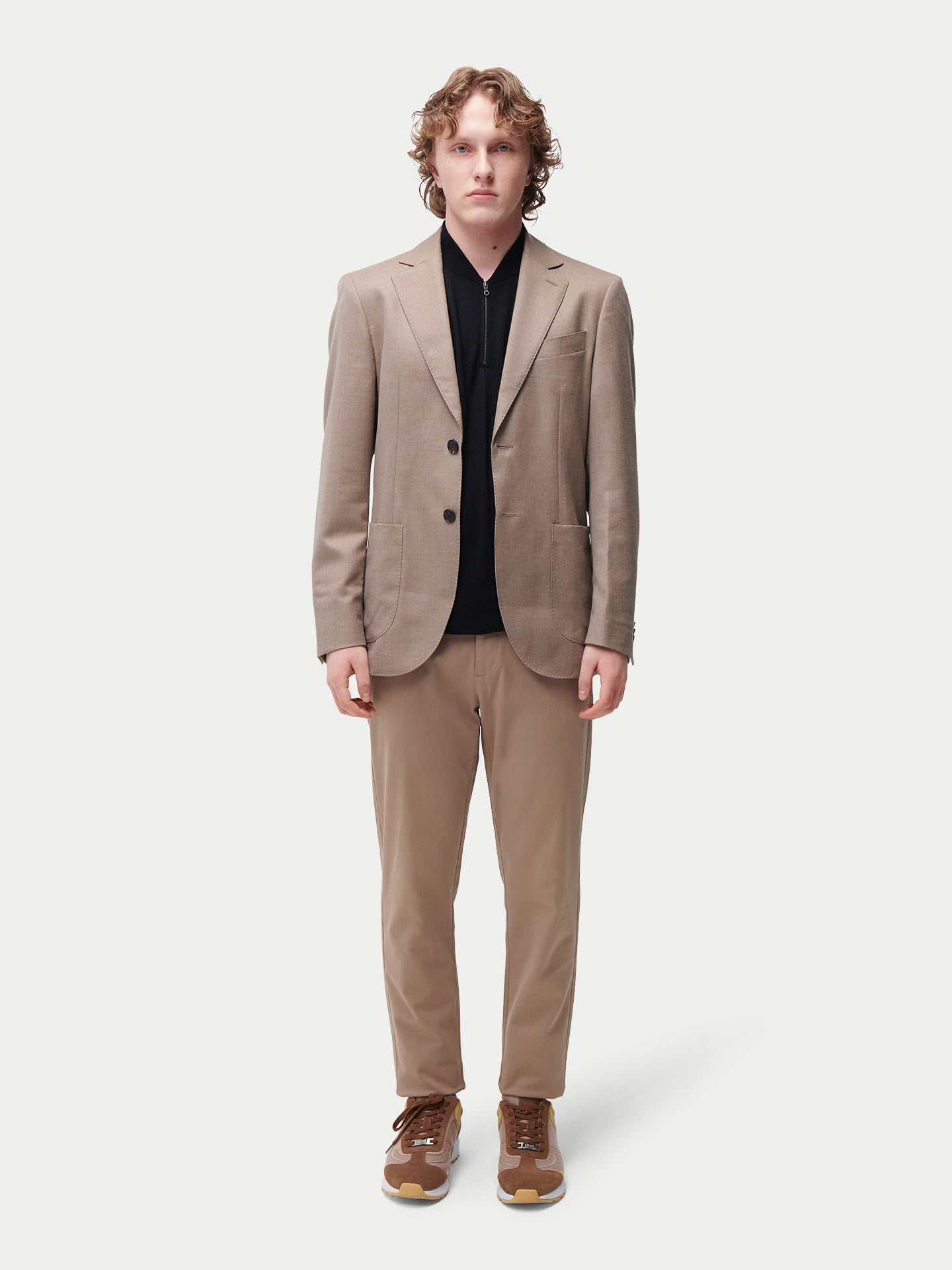 Organic Colour Men's single-breasted cashmere blazer