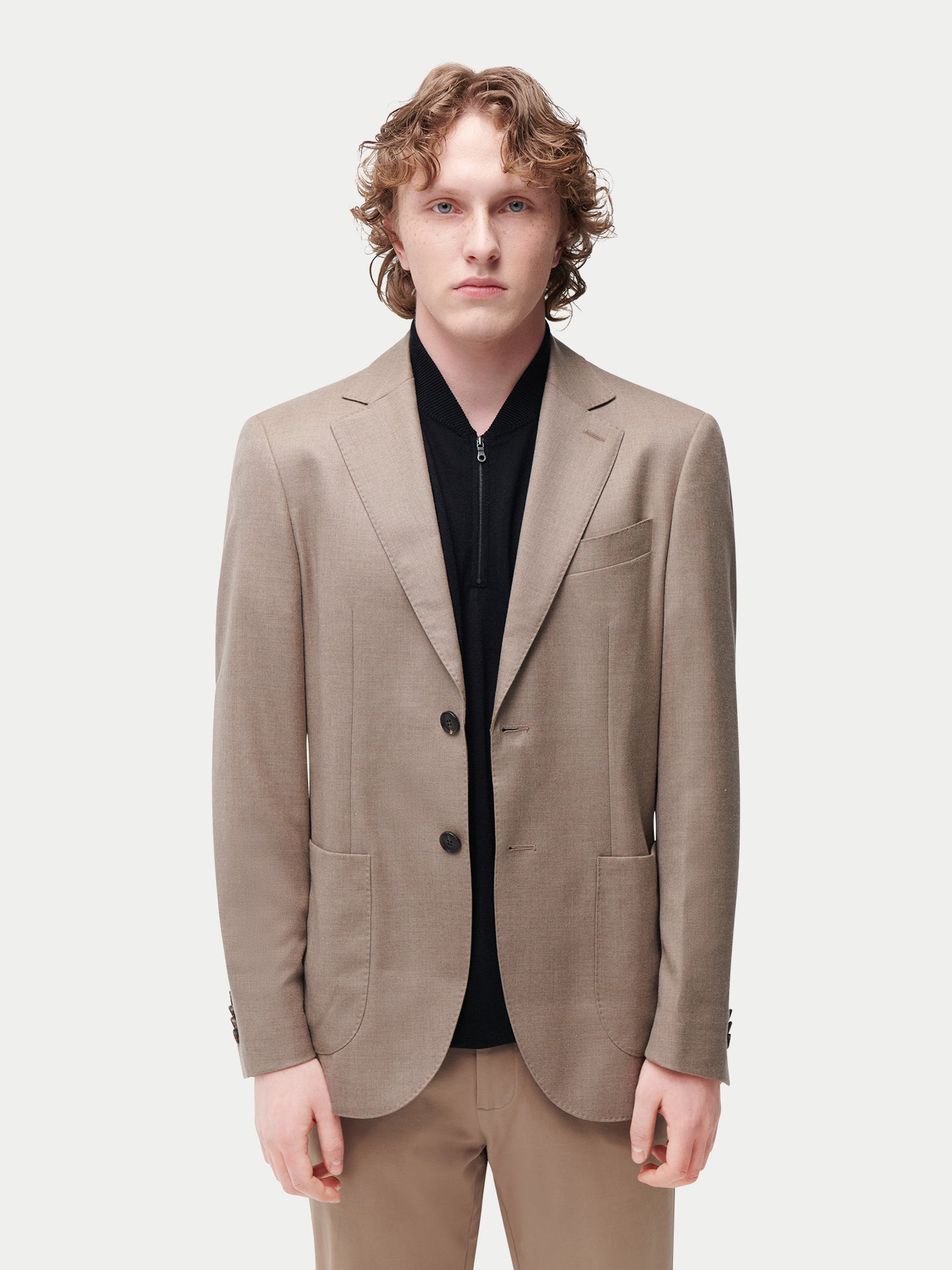 Organic Colour Men's single-breasted cashmere blazer