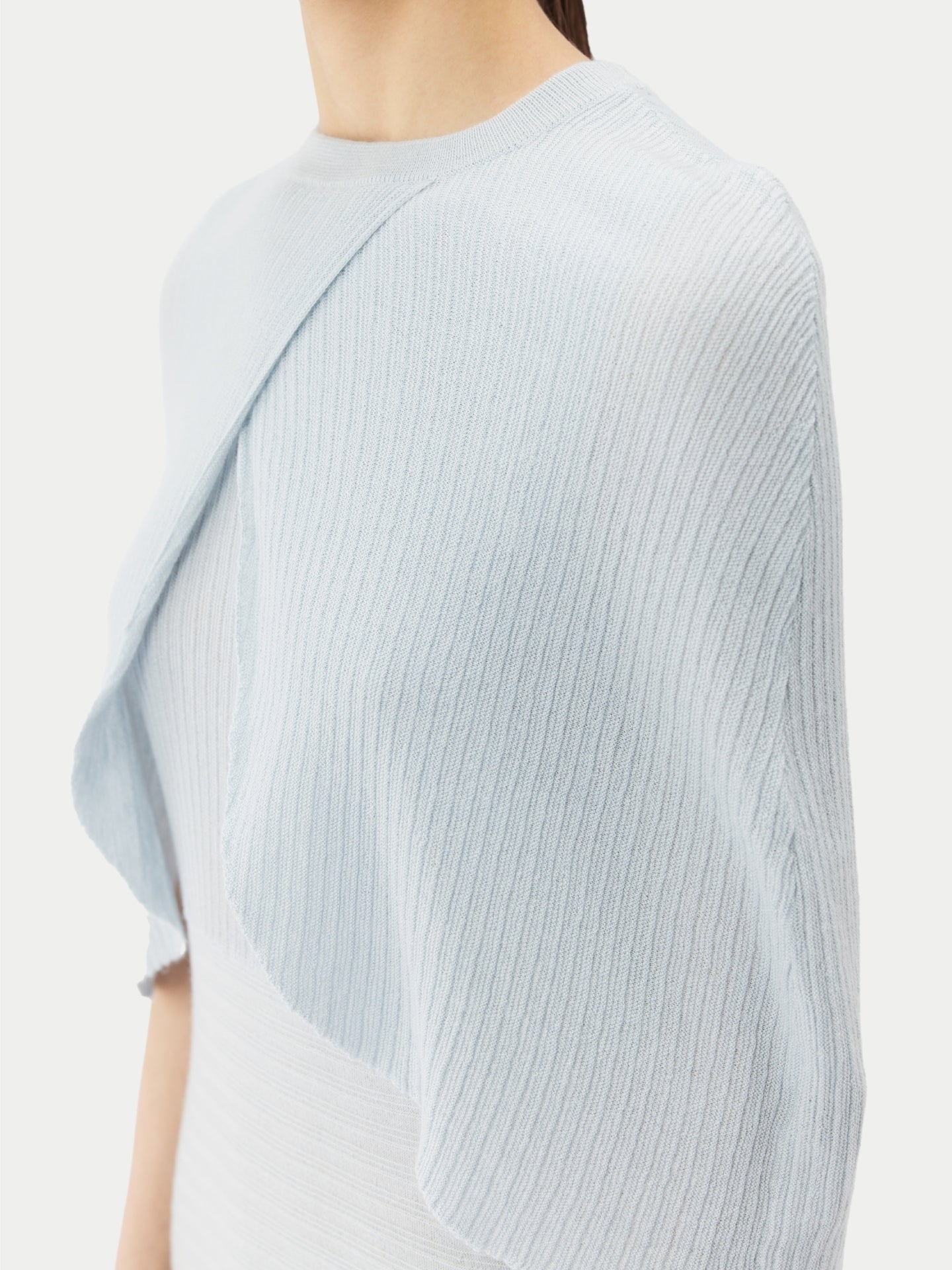 Women's Lightweight Silk Cashmere Capelet Ice Flow - Gobi Cashmere