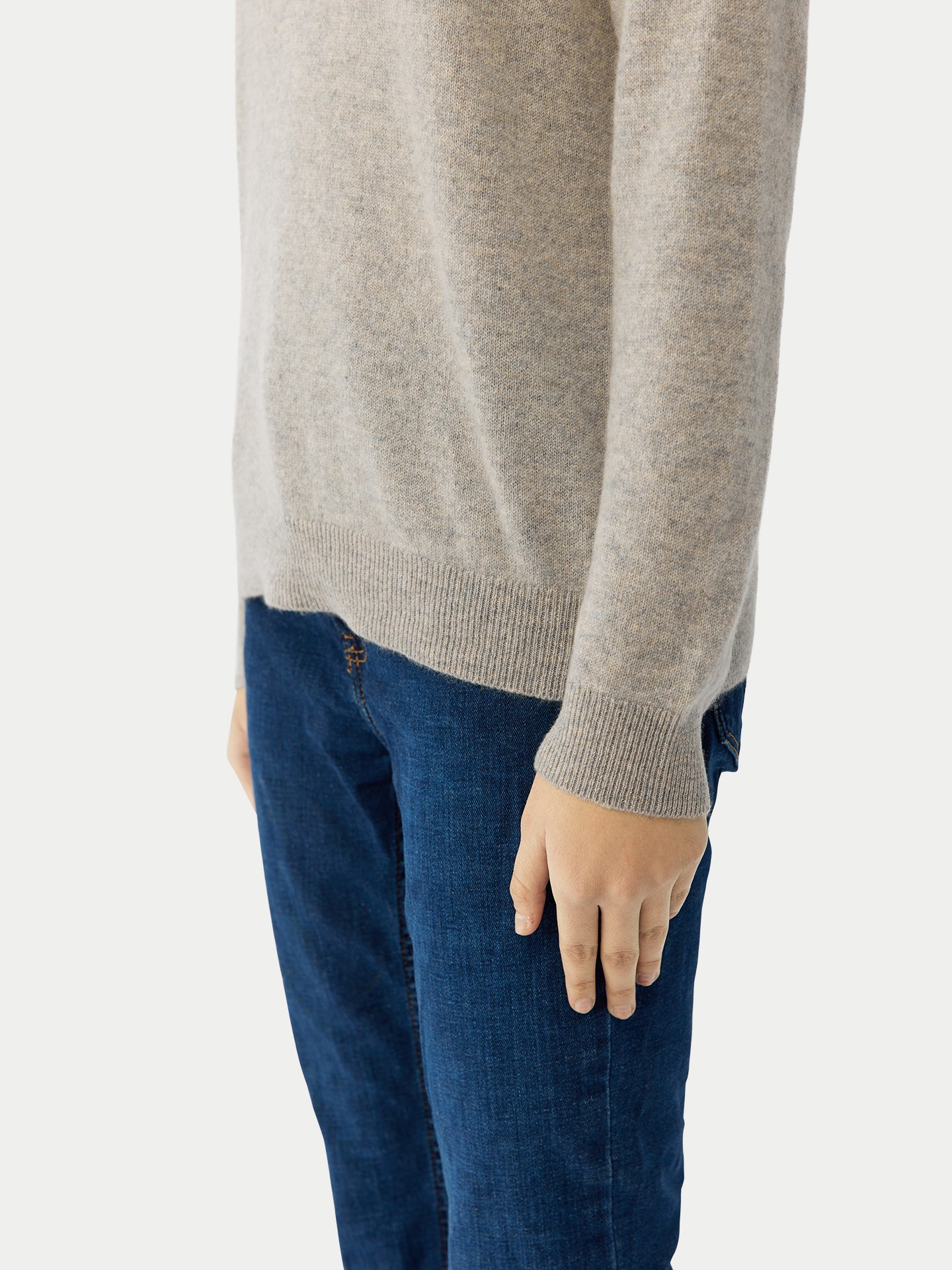 Women's Cashmere €99 Hat & Sweater Set Dawn Blue - Gobi Cashmere