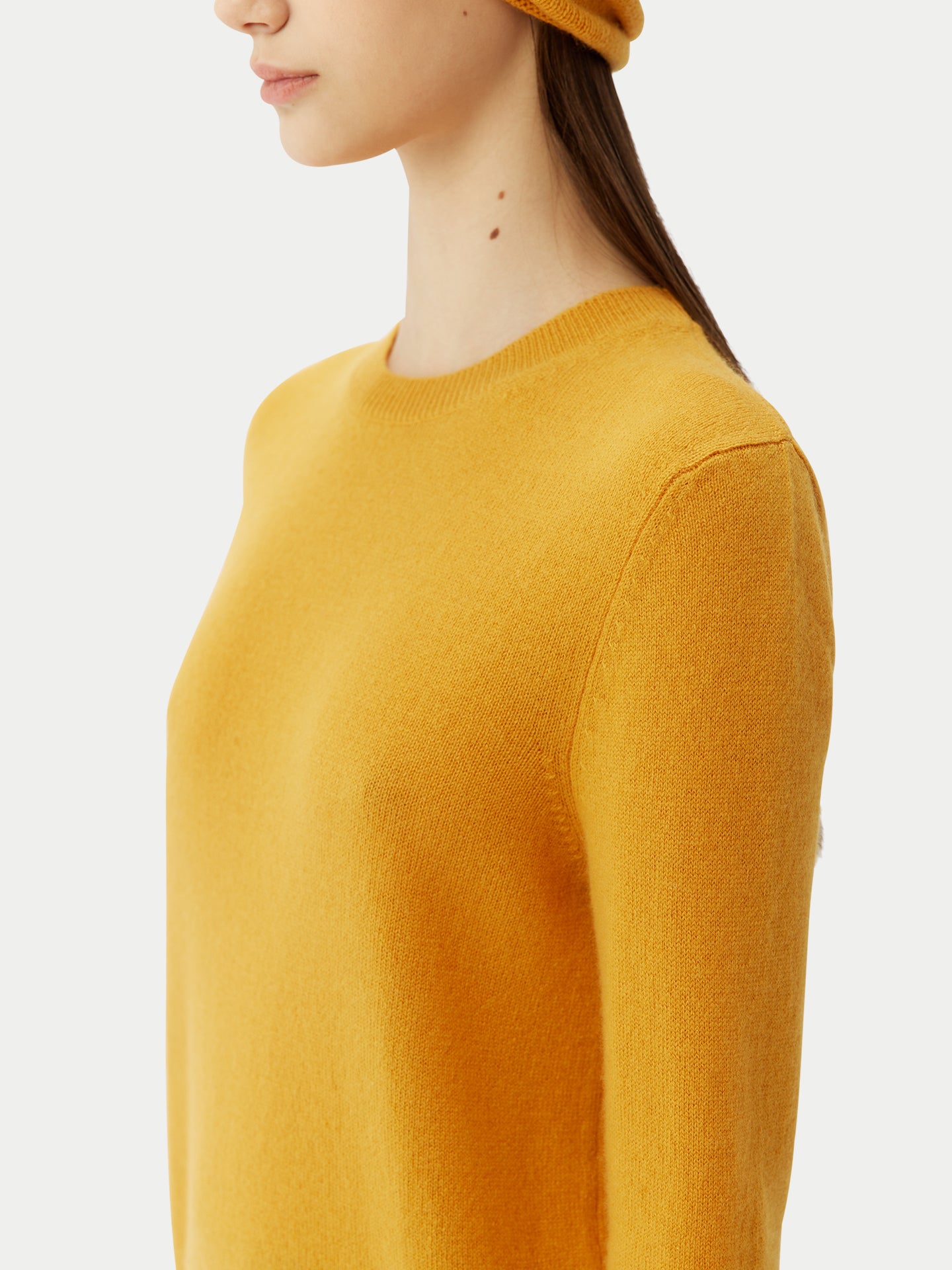 Women's Cashmere €99 Hat & Sweater Set Daffodil - Gobi Cashmere