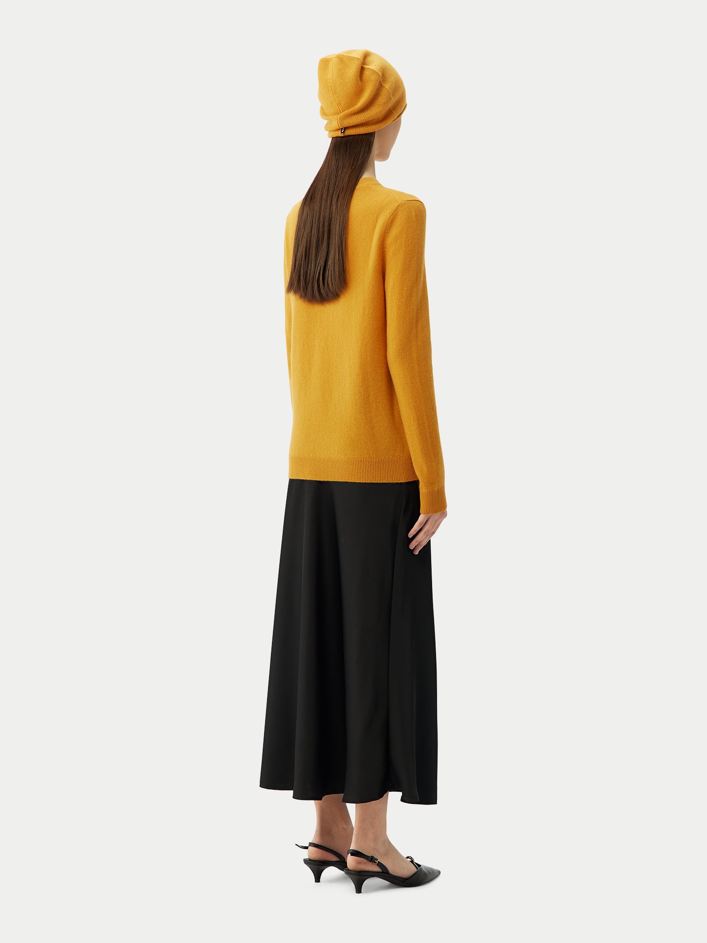 Women's Cashmere €99 Hat & Sweater Set Daffodil - Gobi Cashmere