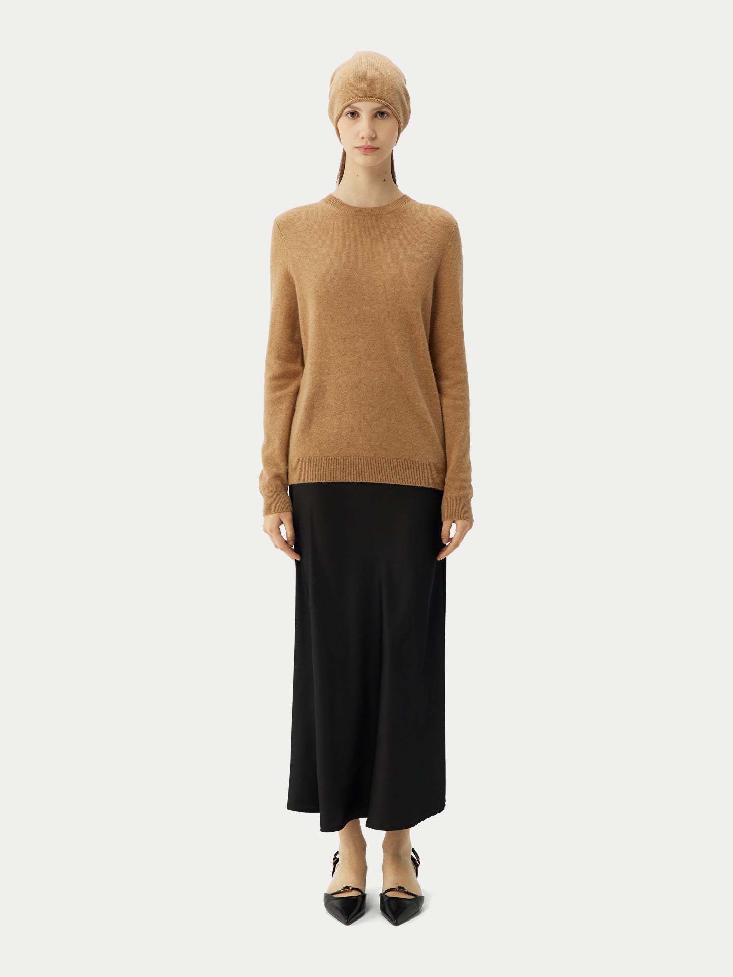 Women's Cashmere €99 Hat & Sweater Set Sheepskin - Gobi Cashmere