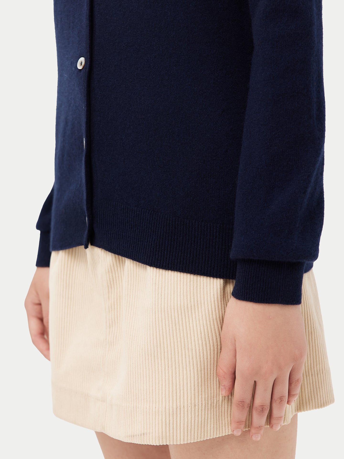 Cashmere Crew Neck Cardigan