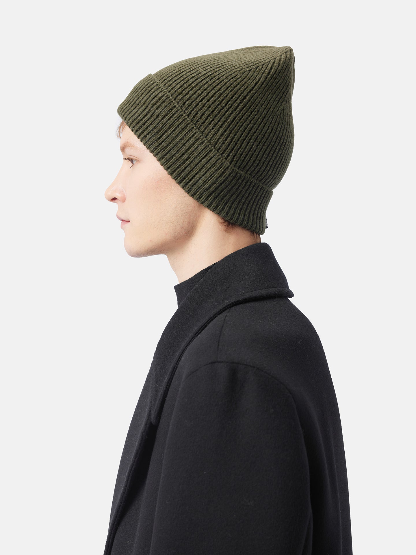 Men's Cashmere Beanie Hat Capulet Olive - Gobi Cashmere