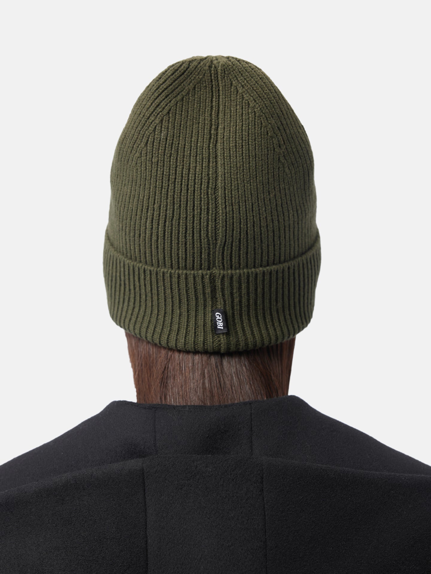 Men's Cashmere Beanie Hat Capulet Olive - Gobi Cashmere