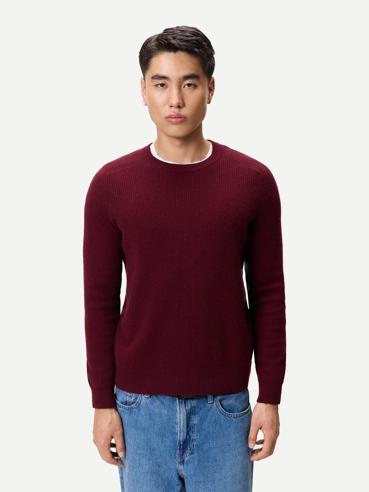 Men's Ribbed Cashmere Sweater