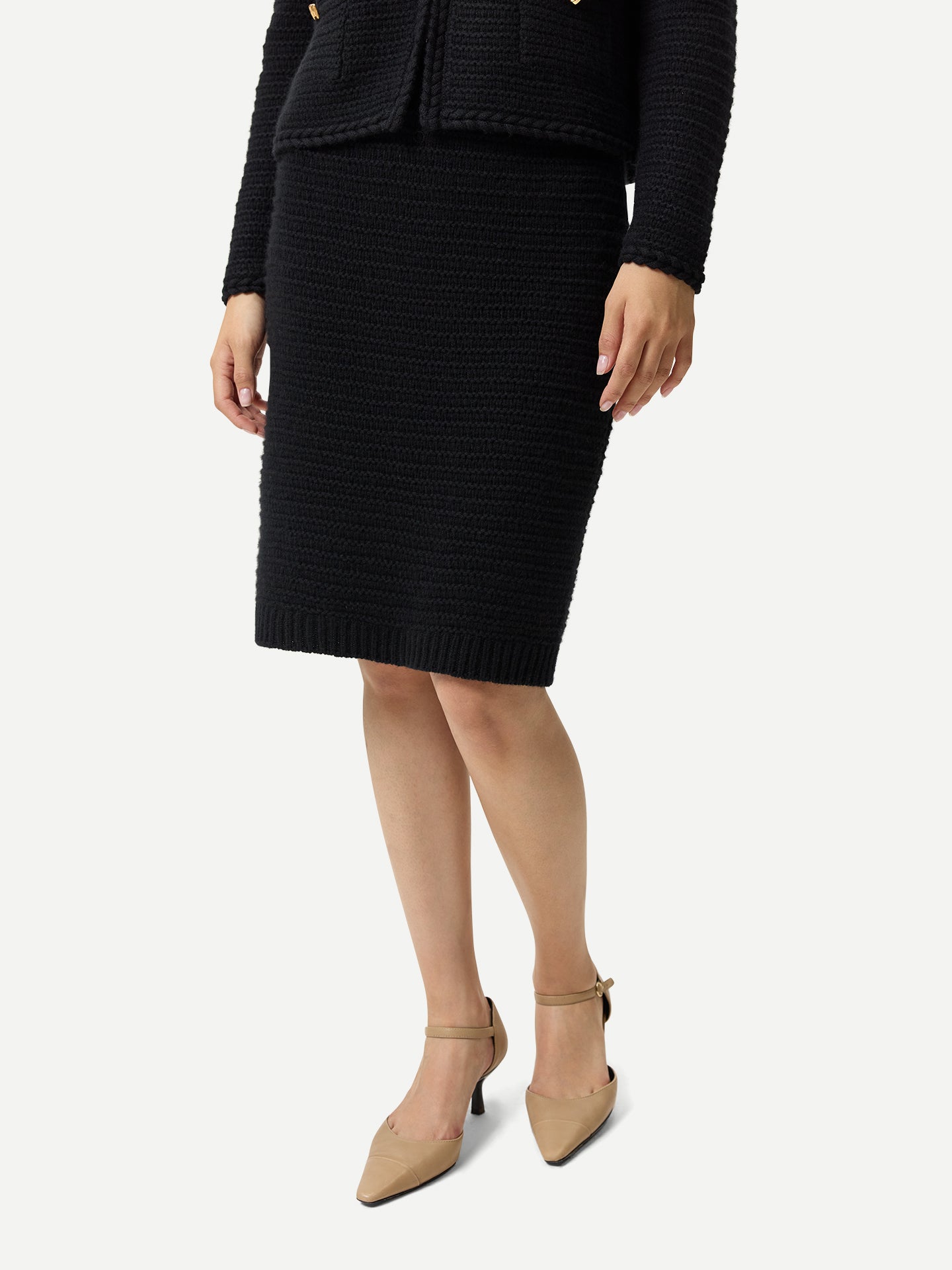 Cashmere Sheath Skirt