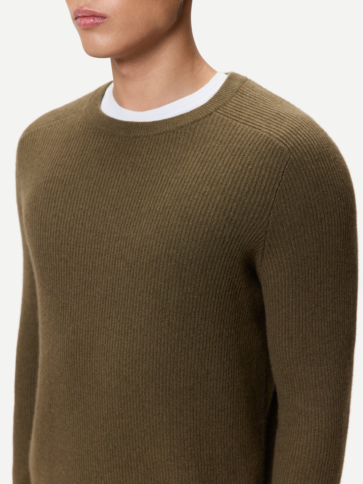 Men's Ribbed Cashmere Sweater