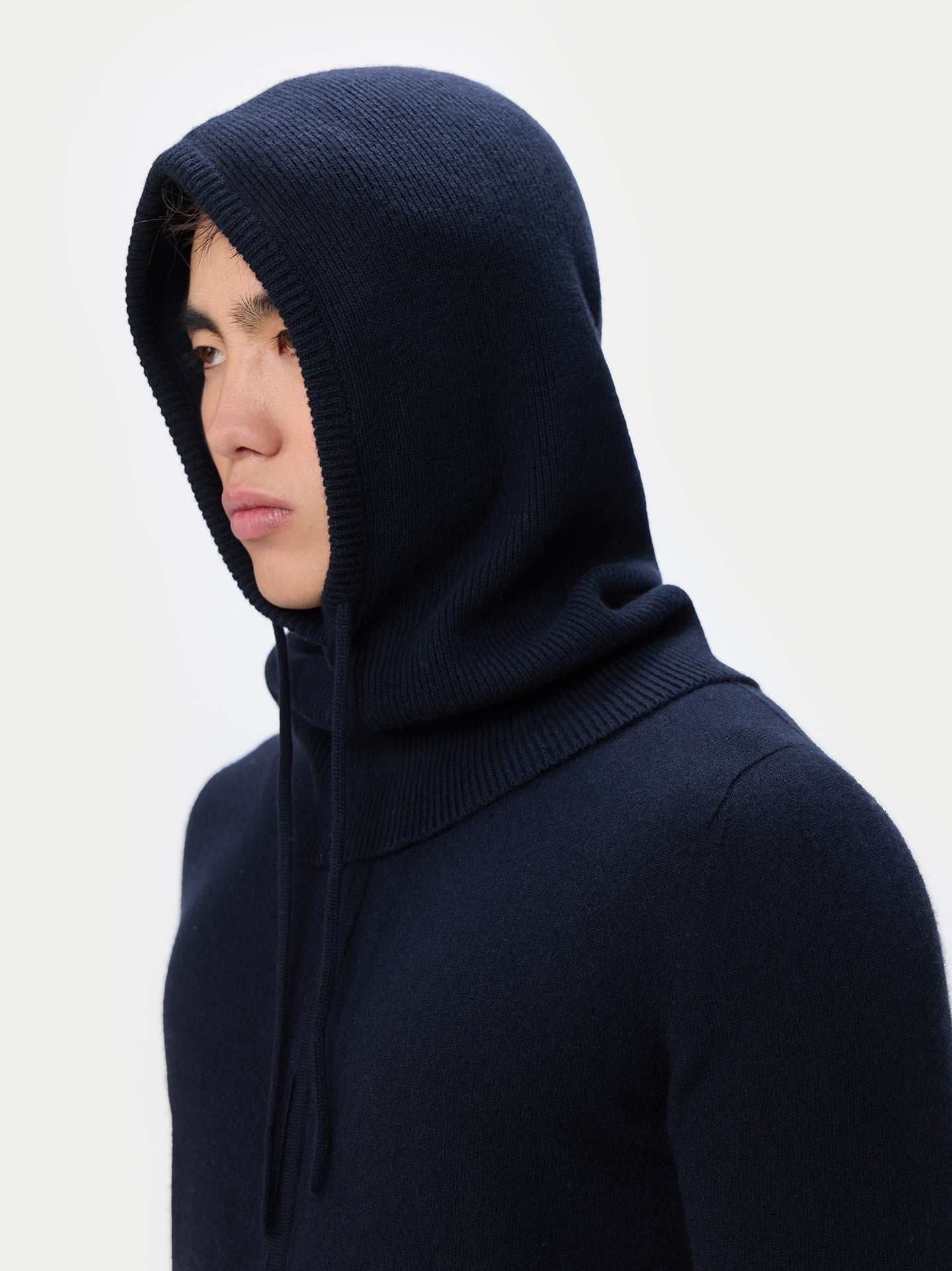 Essential Cashmere Balaclava Navy Blazer - Gobi Cashmere
