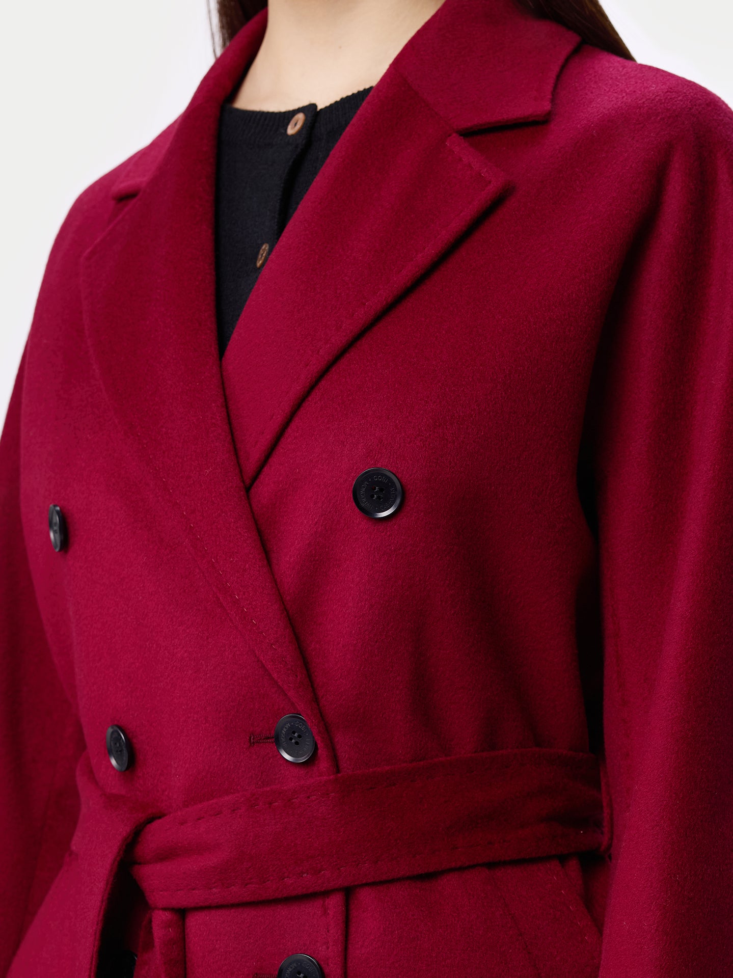 Women’s Double-Breasted Cashmere Coat