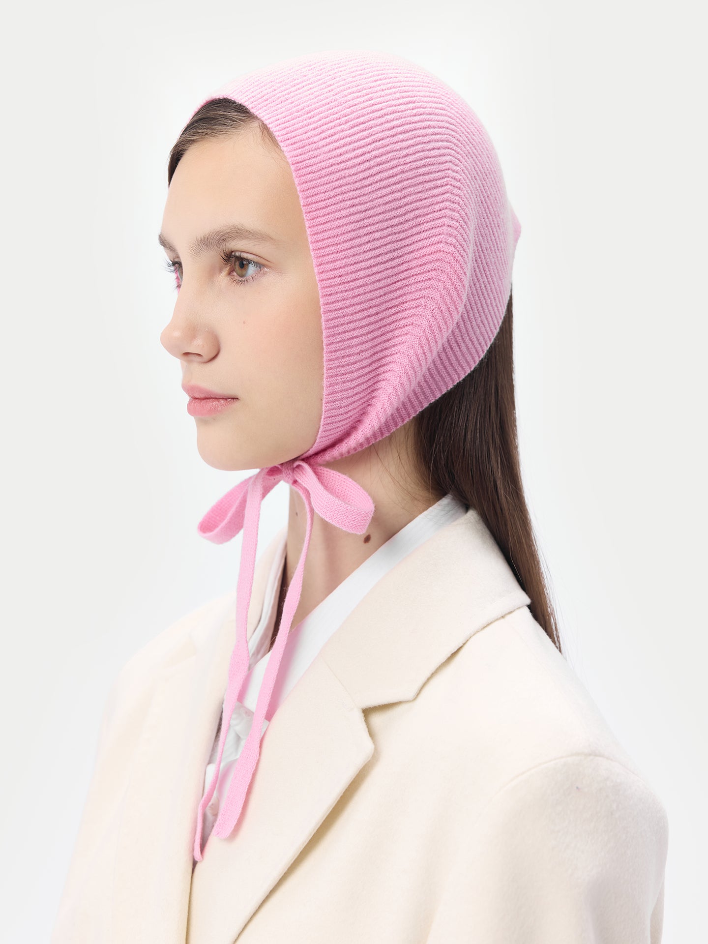 Women's Cashmere Mohair Bonnet Pink Frosting - Gobi Cashmere 