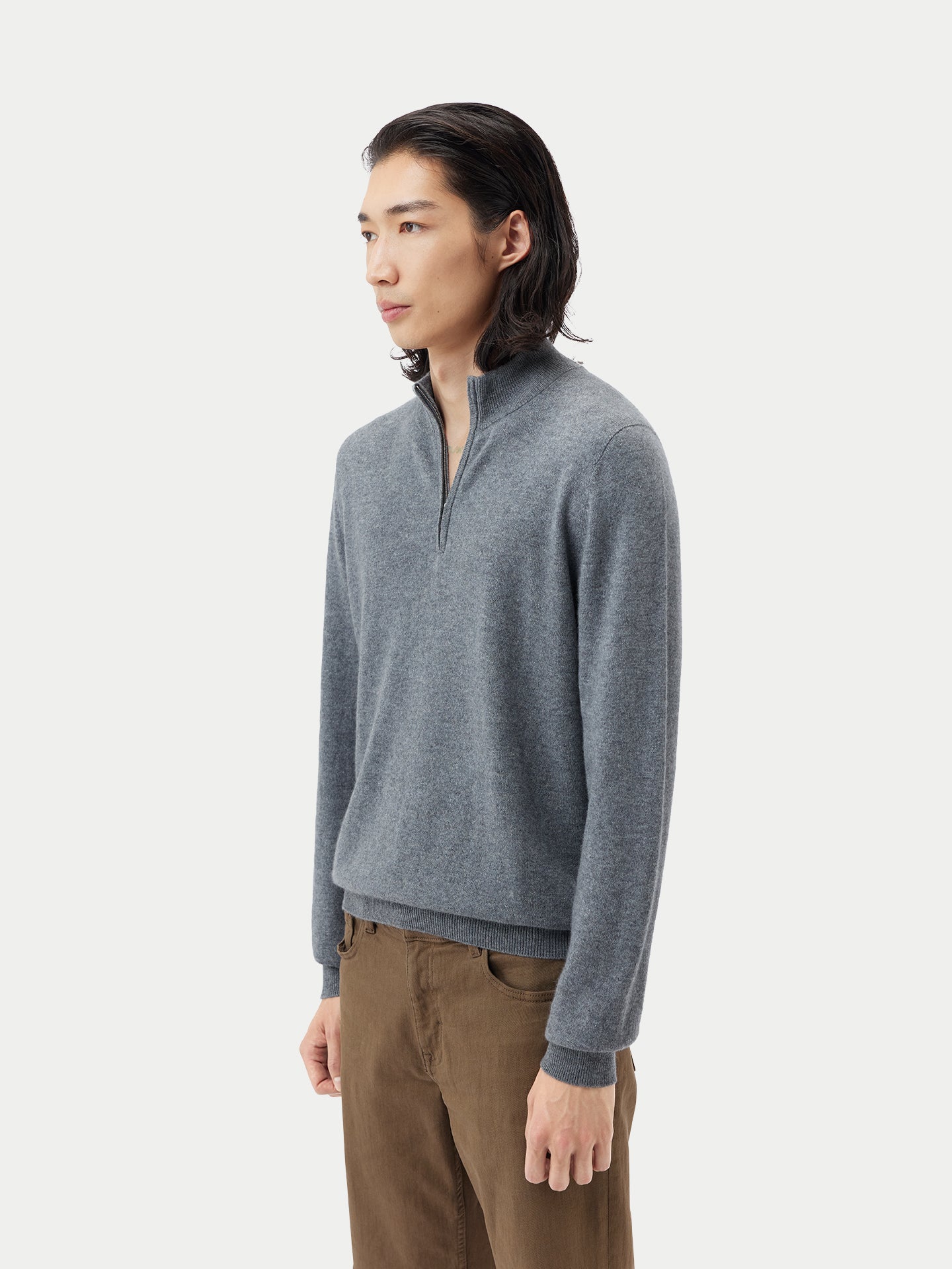 Half-Zip Cashmere Sweater