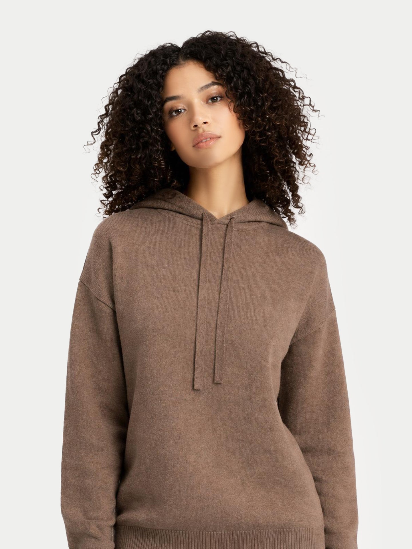 Organic Colour Cashmere Pullover Hoodie