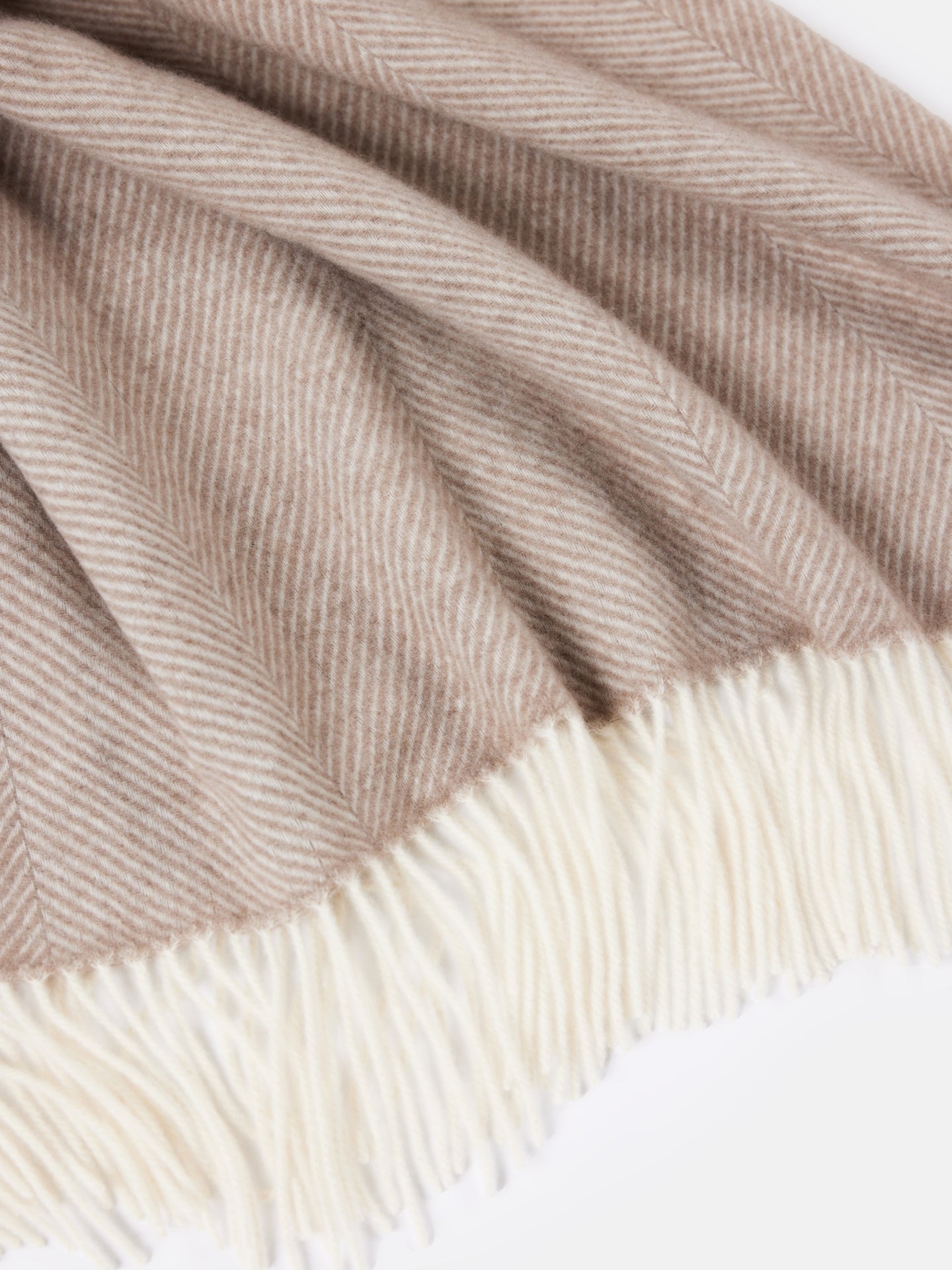 Unisex Cashmere Super Soft Throw Taupe - Gobi Cashmere