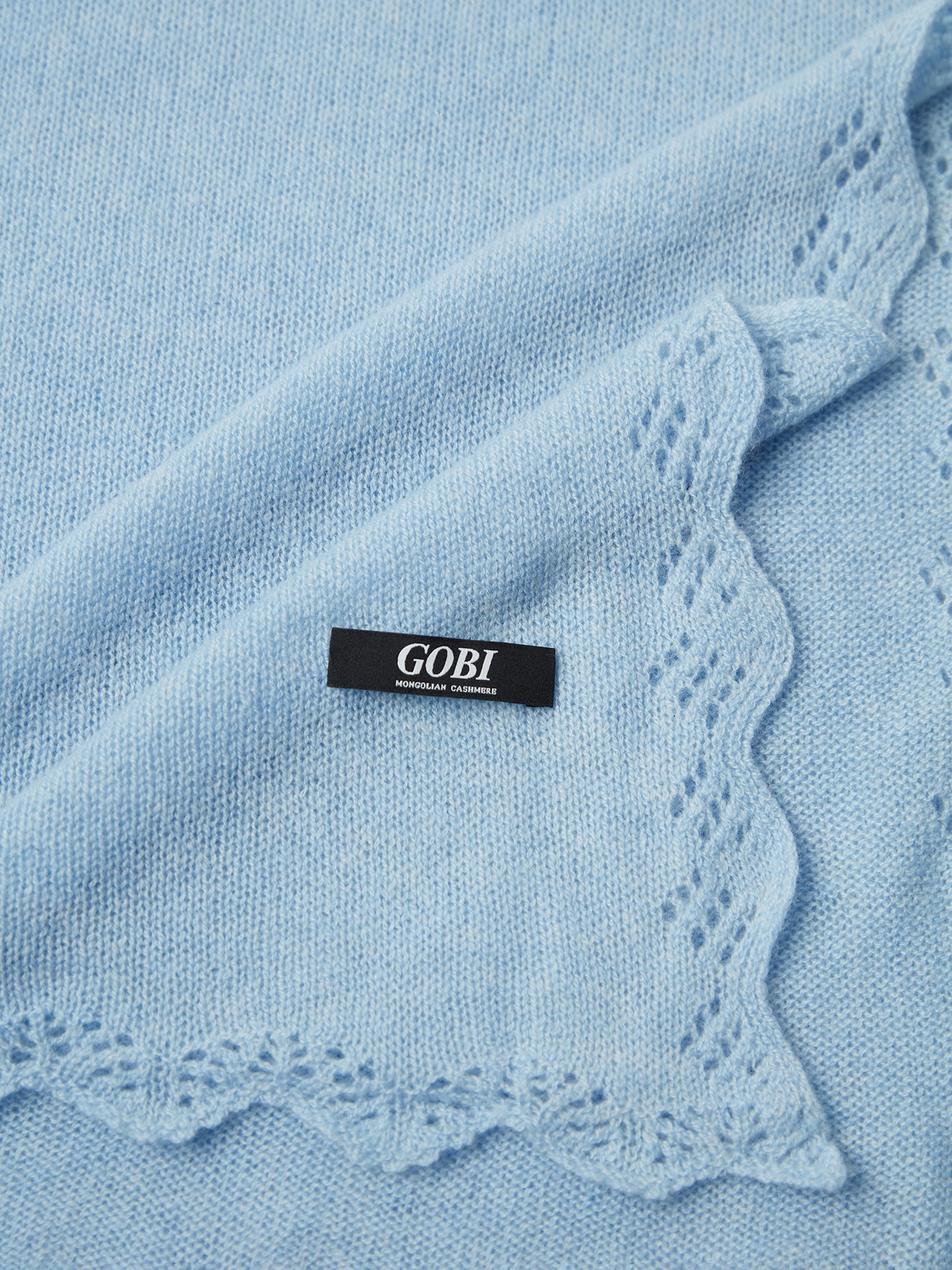 Baby Cashmere blanket Light Blue - Gobi Cashmere