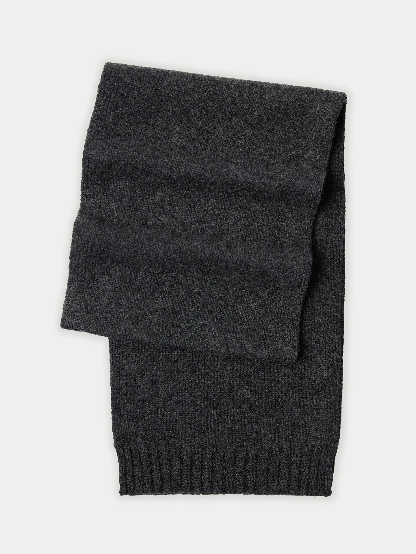 Kids Cashmere Knitted Scarf Charcoal - Gobi Cashmere