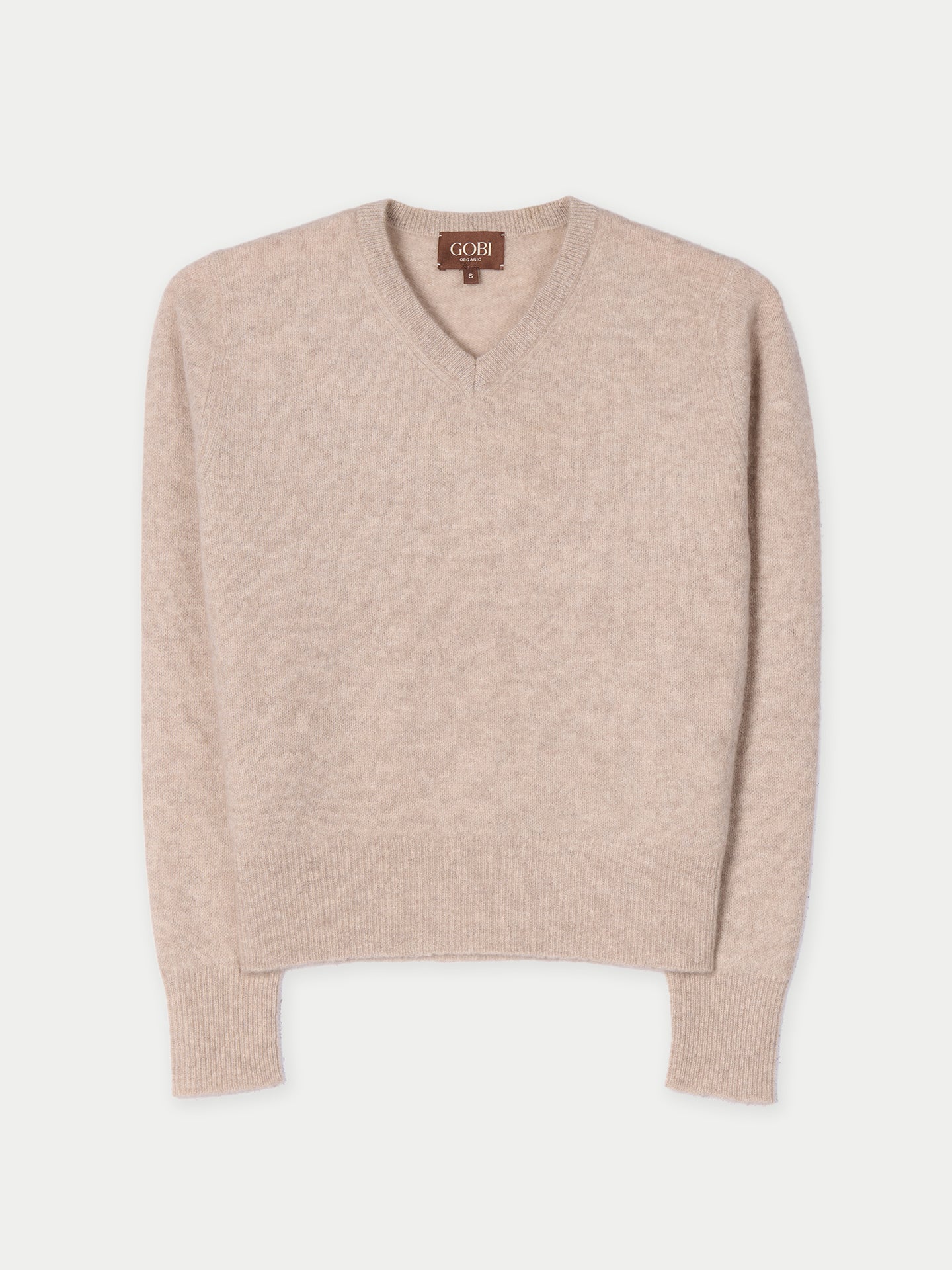 Organic Colour Dual-Collar Cashmere Sweater