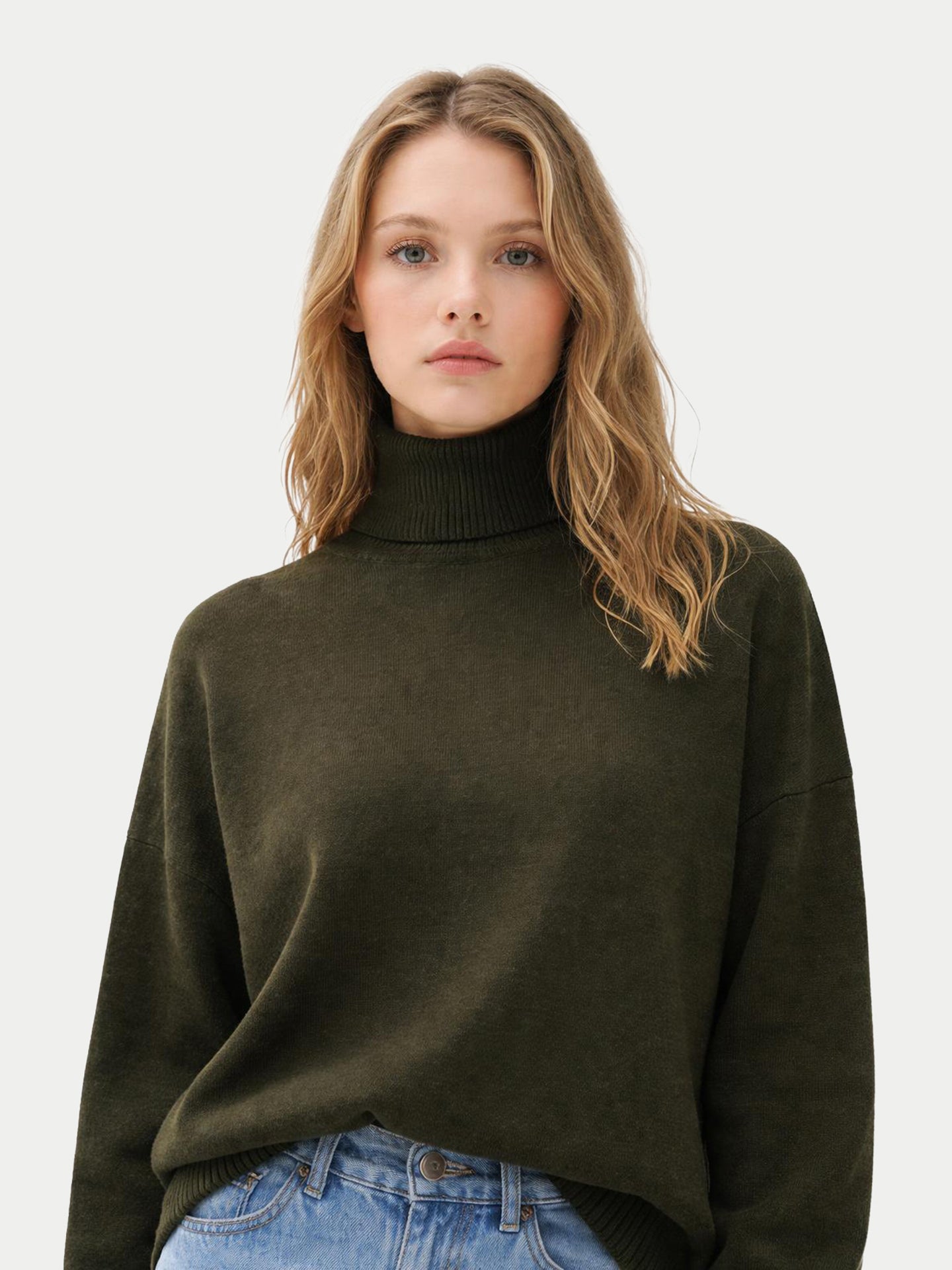 Women T-Neck  Cashmere Sweater
