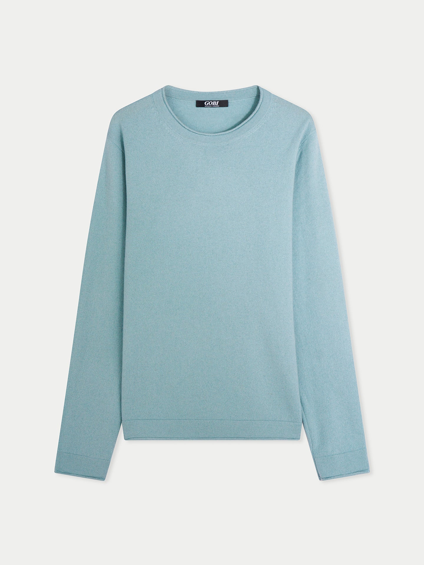 Men's Lightweight Cashmere Sweater Cloud Blue - Gobi Cashmere