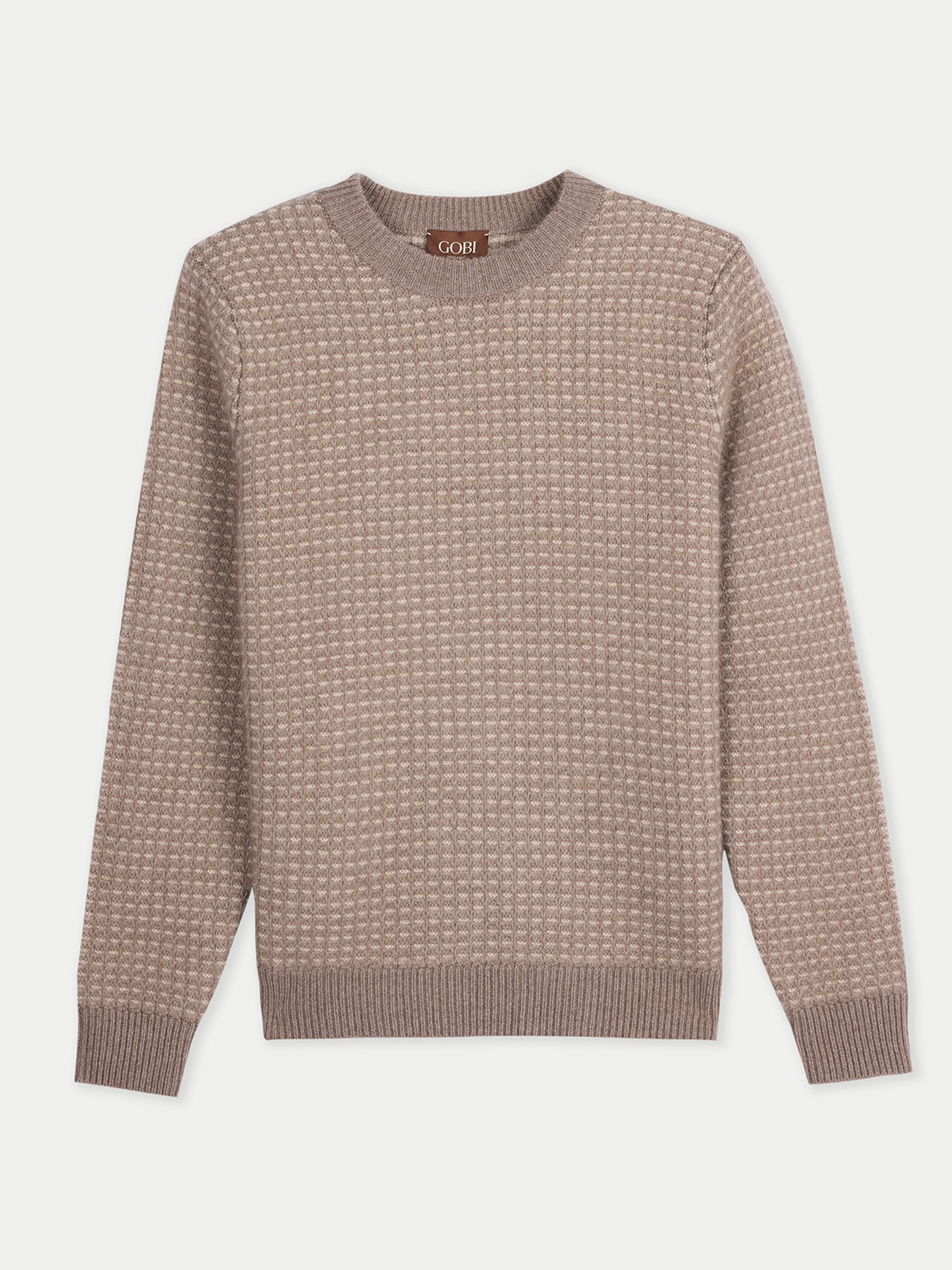 Men's Organic Colour Cashmere Waffle Knit Sweater