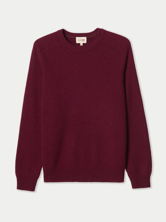 Men's Ribbed Cashmere Sweater