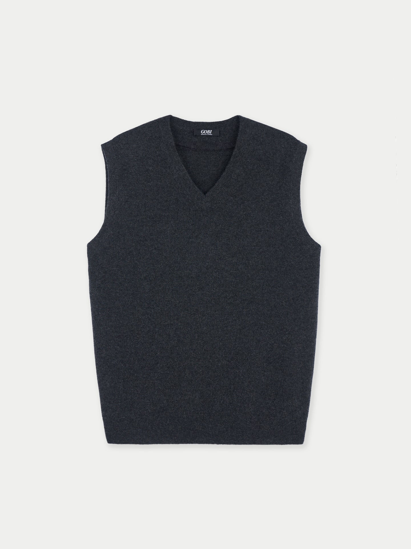 Men's Cashmere Vest Charcoal - Gobi Cashmere