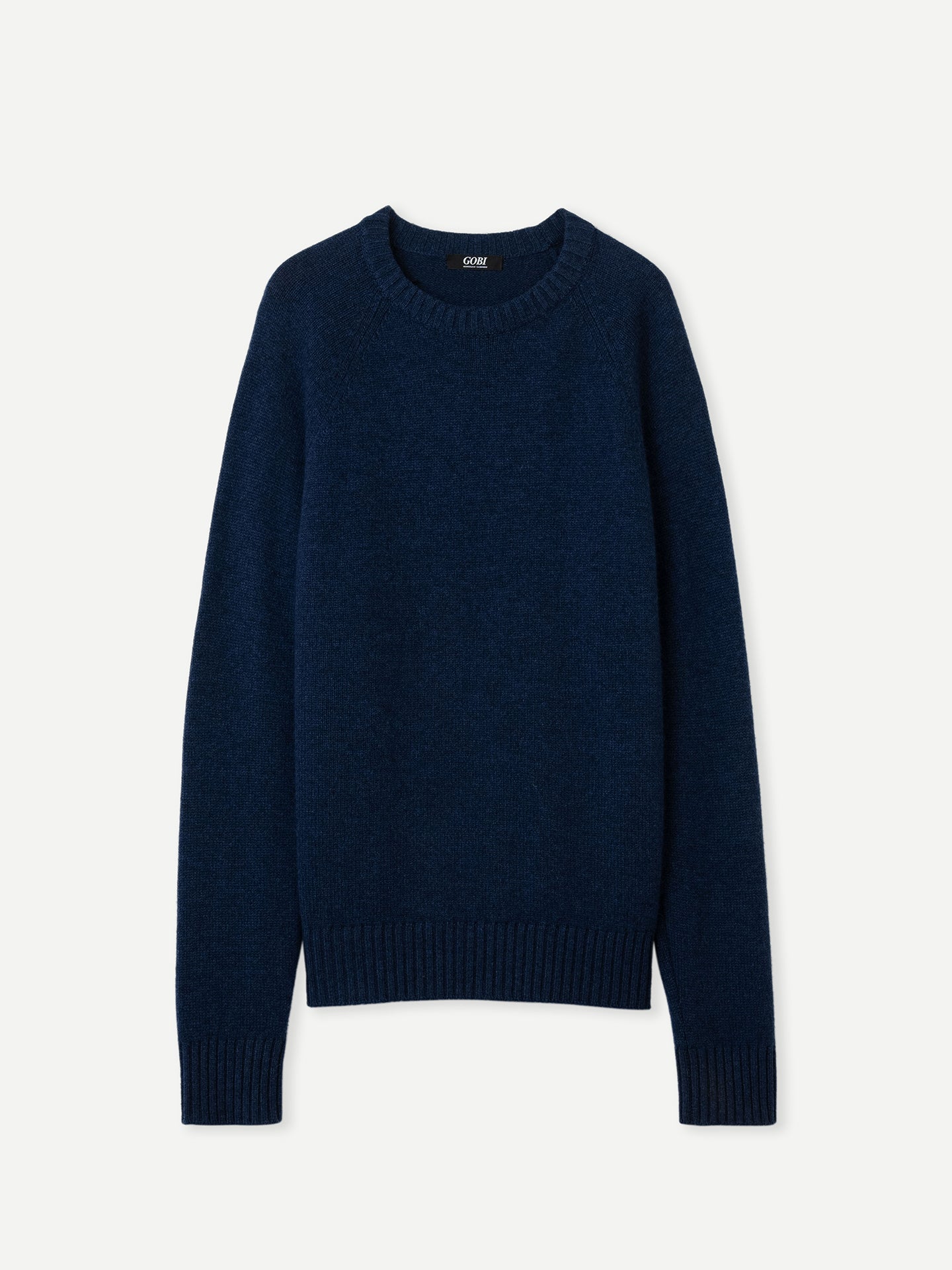 Men's Cashmere Raglan Sweater Eclipse - Gobi Cashmere