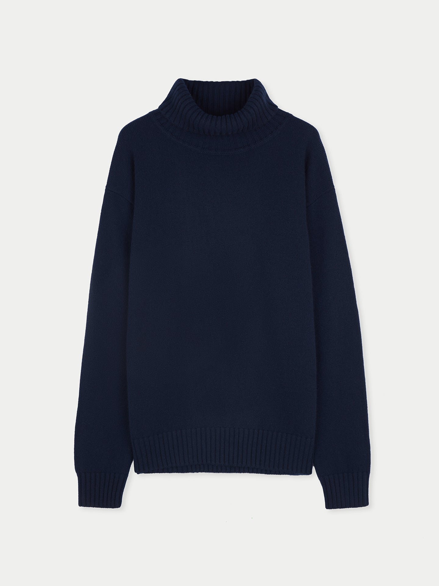 Men's Cashmere Turtleneck Navy - Gobi Cashmere