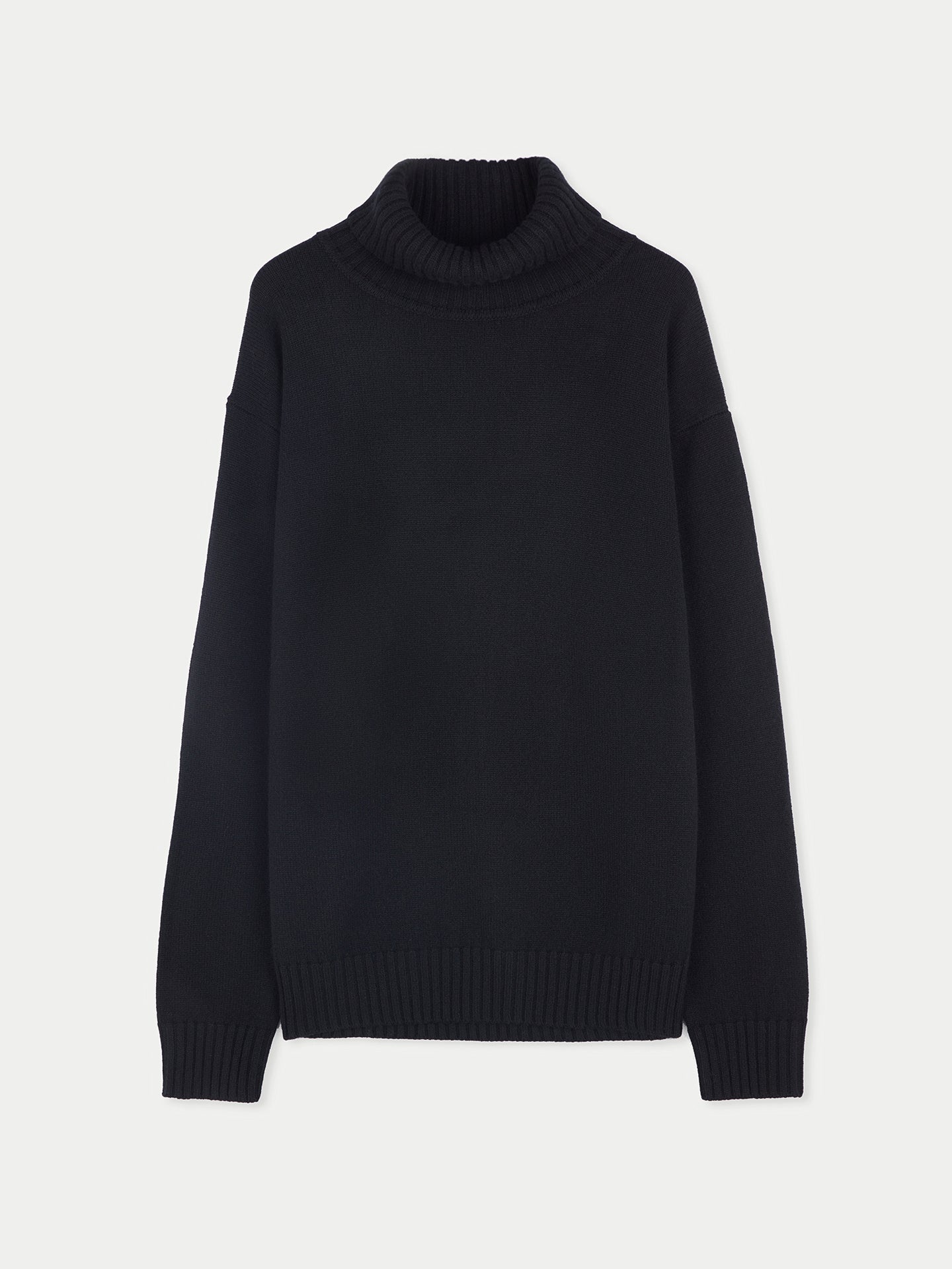 Men's Cashmere Turtleneck Black - Gobi Cashmere