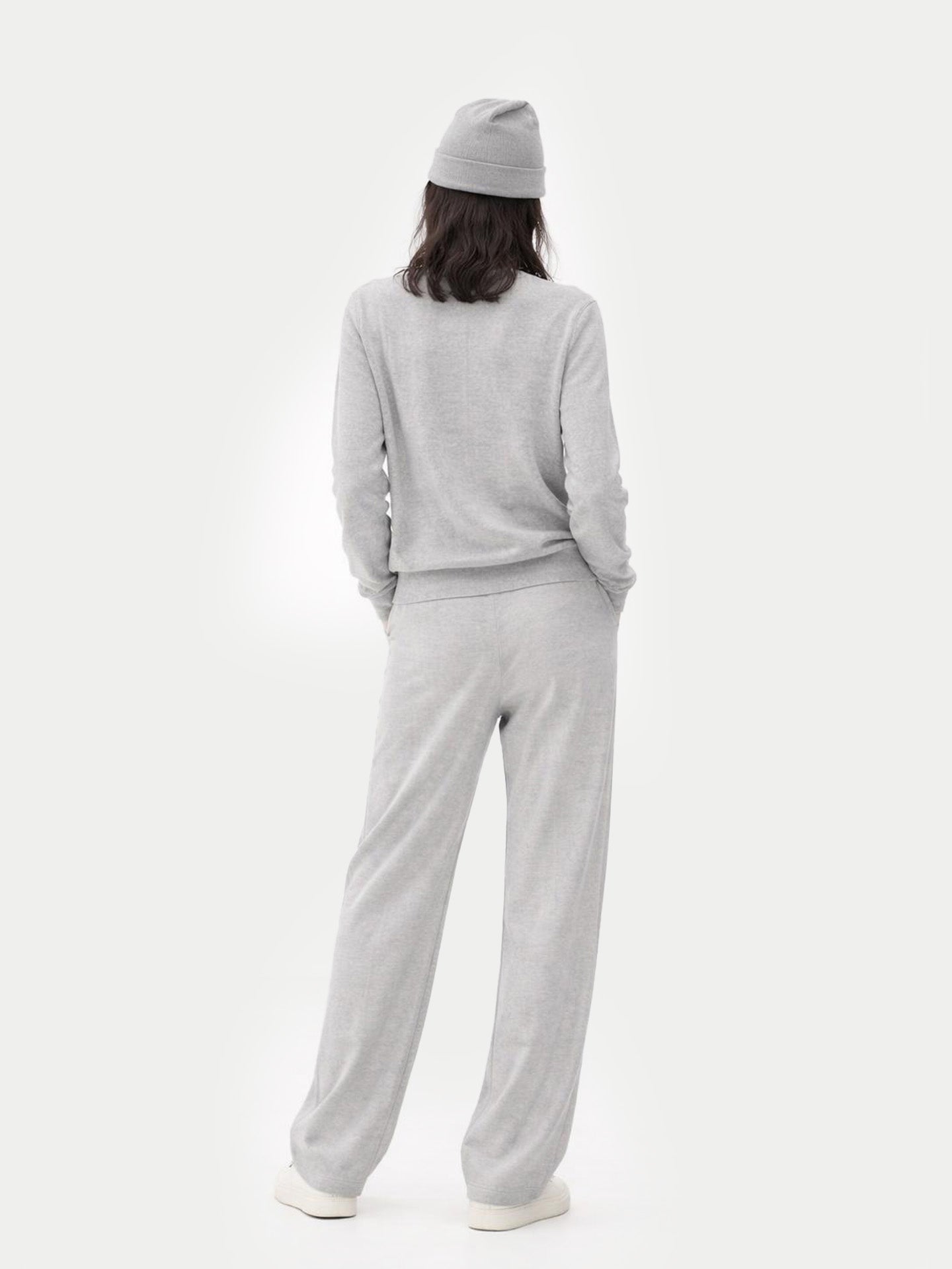 € 99 Cashmere Hat & Sweater Set Vapor Blue - Gobi Cashmere