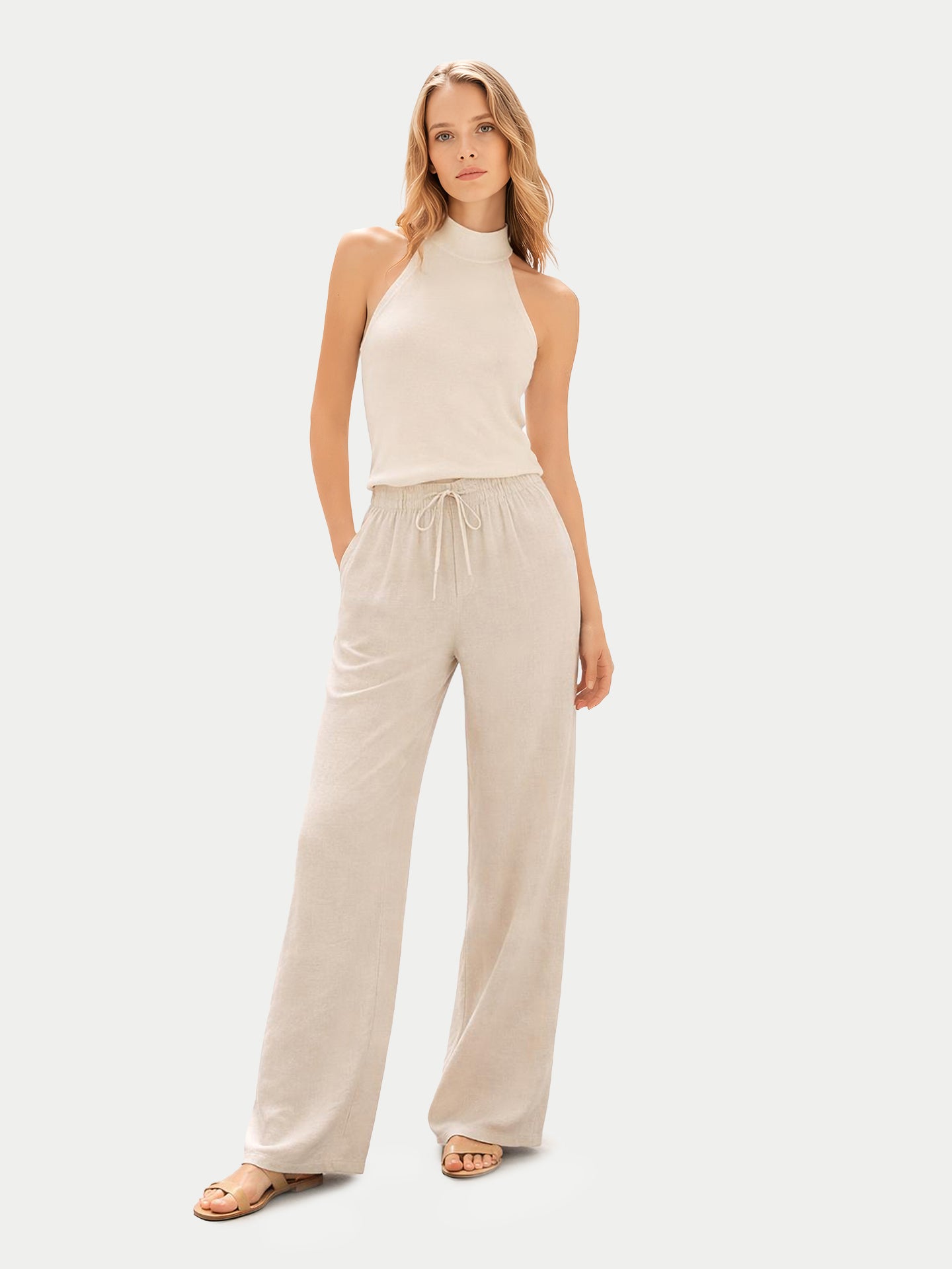 Organic Colour Cashmere Turtleneck Top