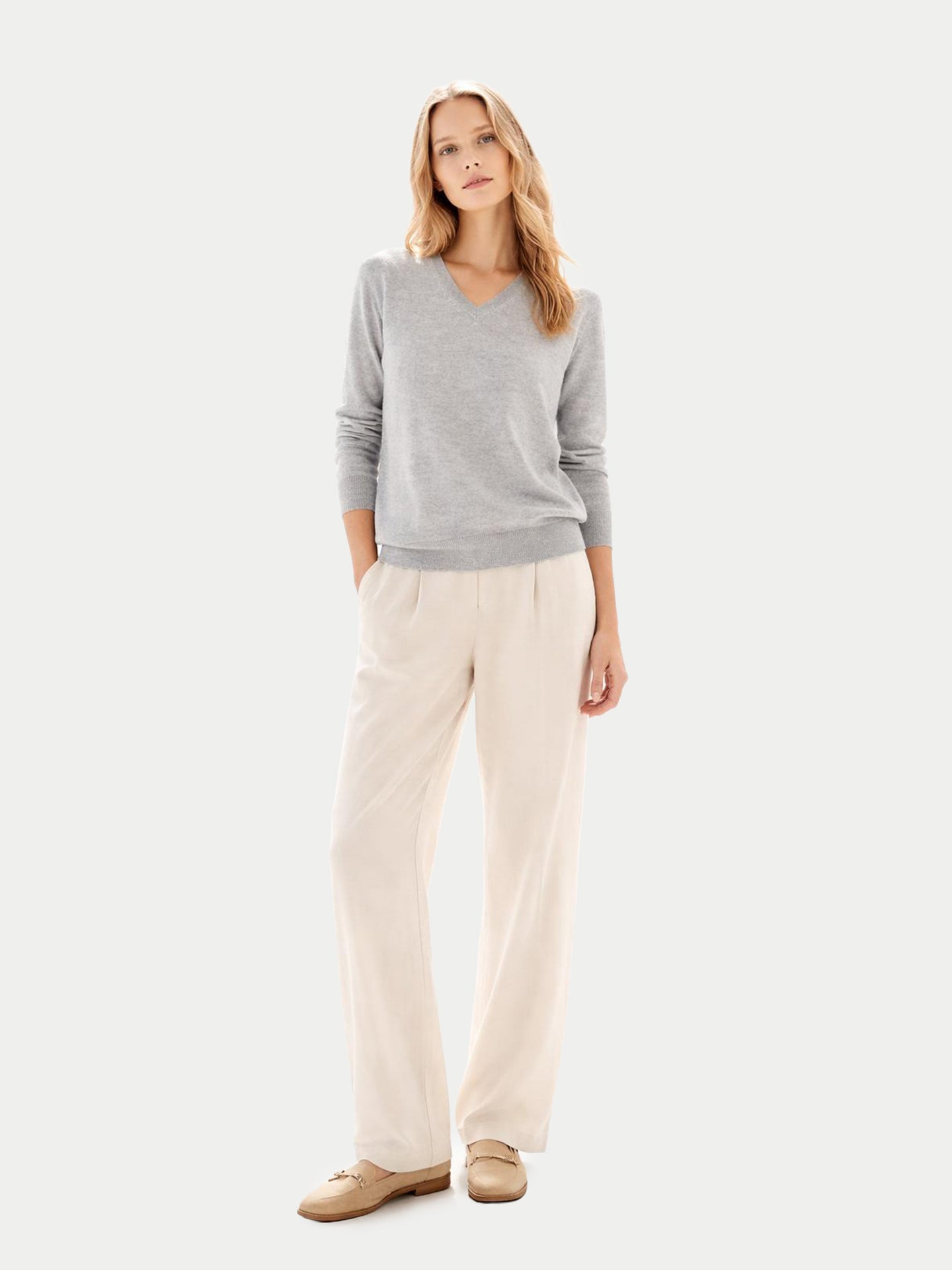 Timeless Cashmere V-Neck Sweater