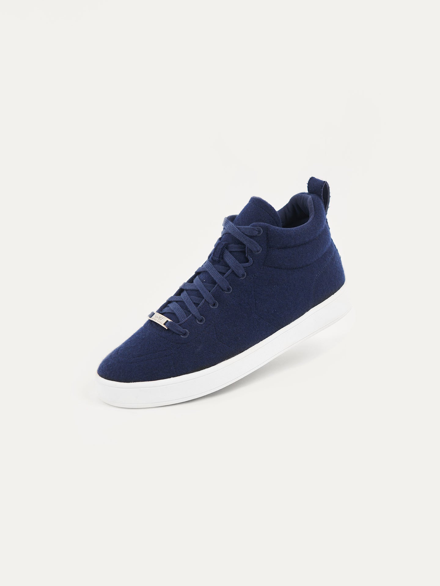Unisex Cashmere High-Top Sneakers Navy - Gobi Cashmere