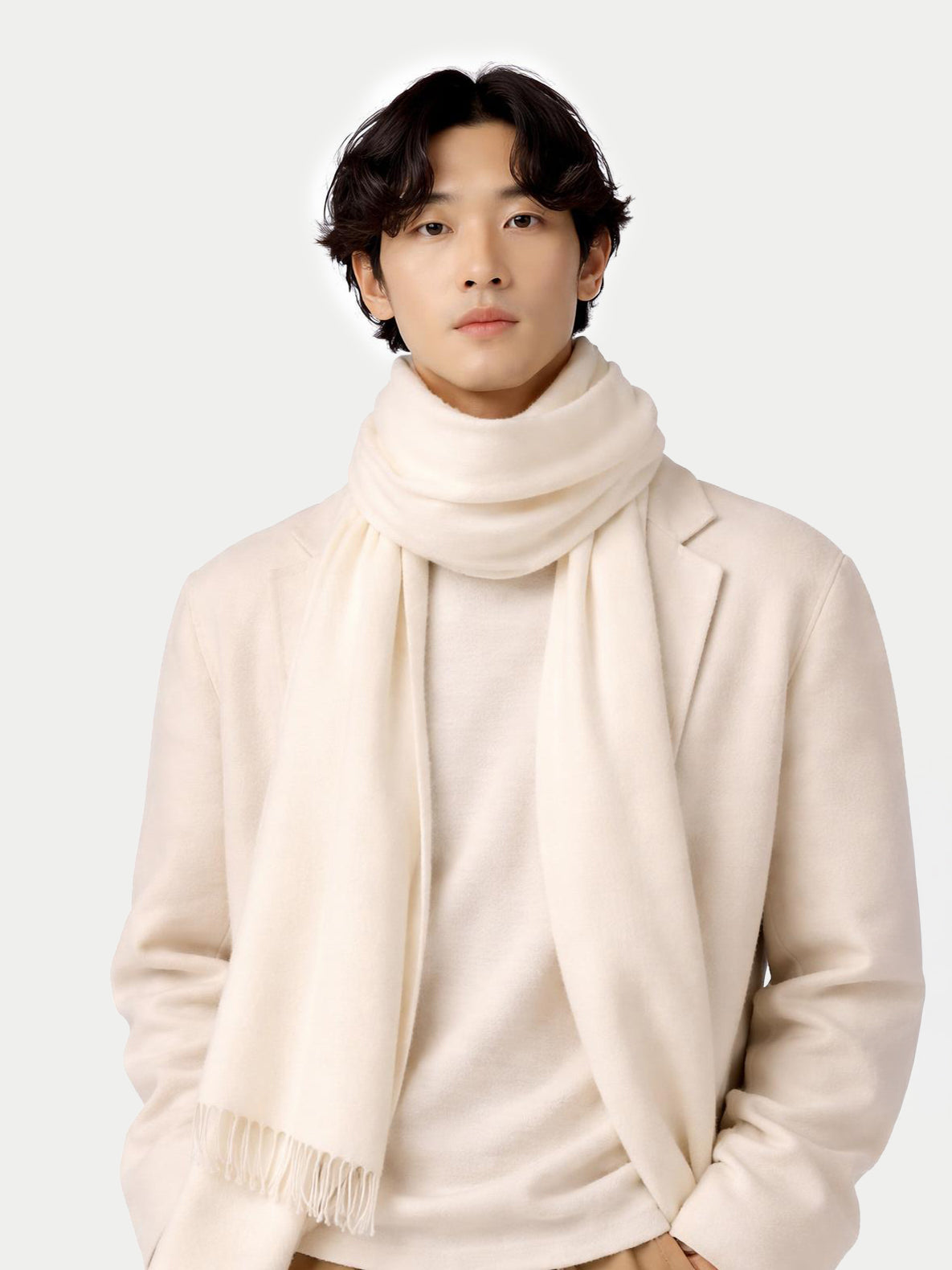 Halstørklæde Med Frynser