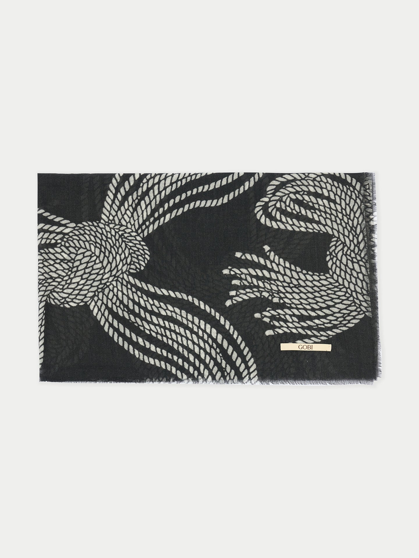 Rope Knots Printed Cashmere Shawl