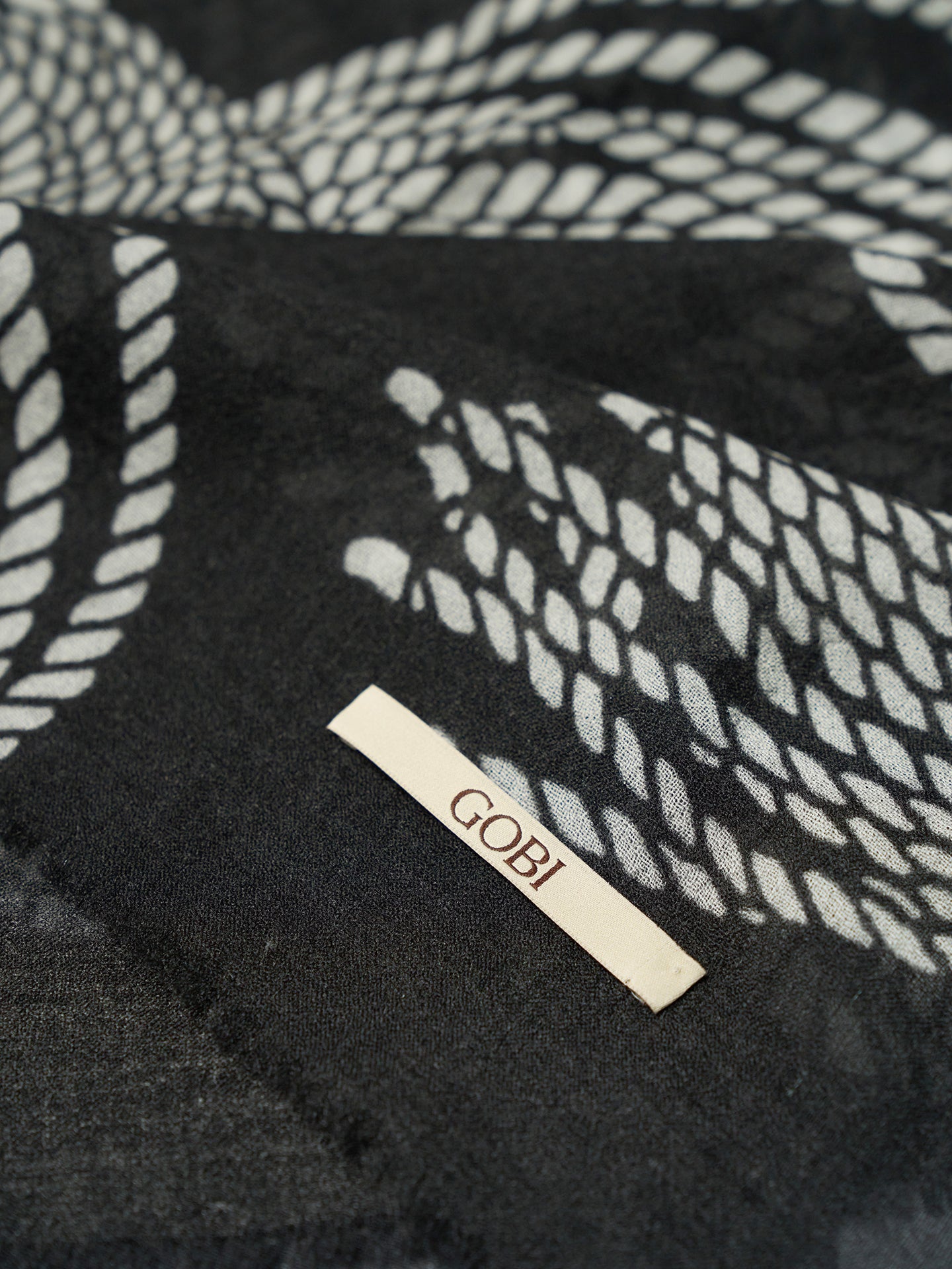 Rope Knots Printed Cashmere Shawl
