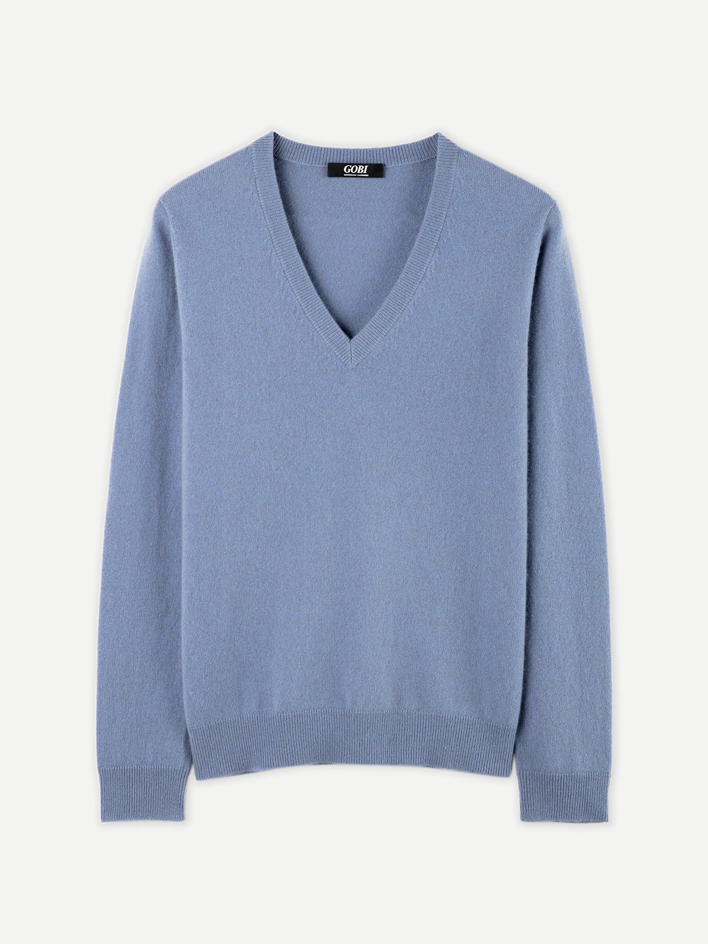 Women's Basic Cashmere V-Neck Sweater English Manor - Gobi Cashmere