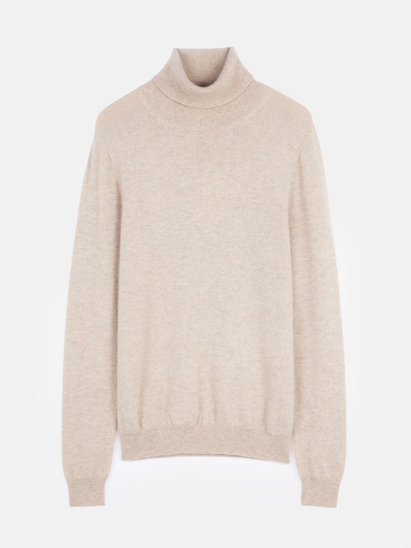 Women's Cashmere Basic Turtle Neck Sweater Warm Grey - Gobi Cashmere