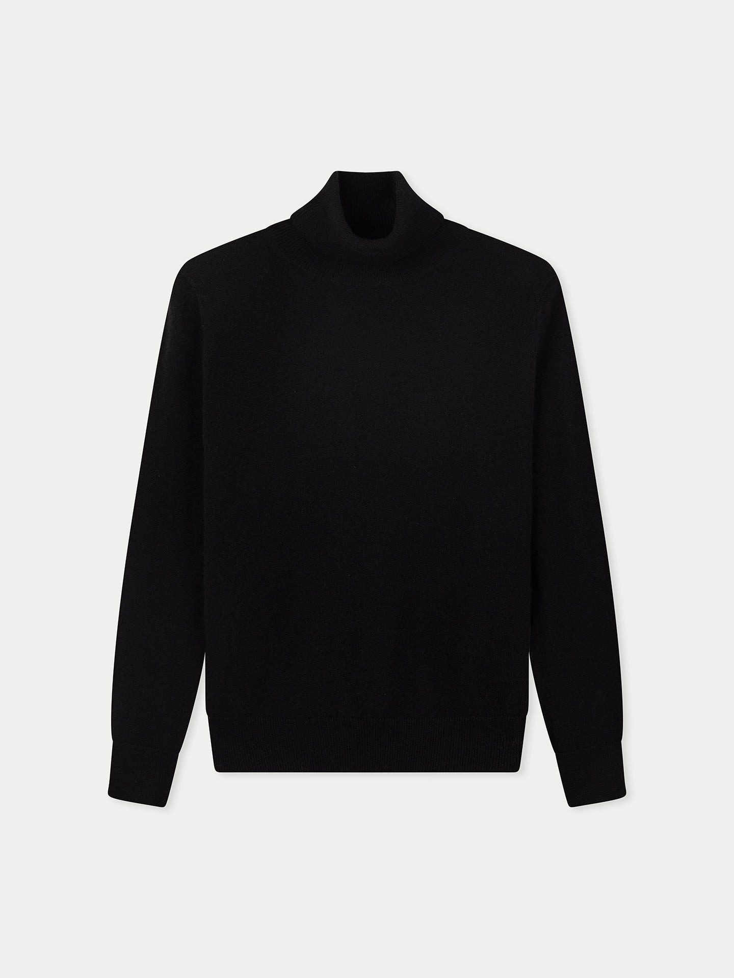 Women's Classic Cashmere Turtleneck Sweater Black | GOBI Cashmere
