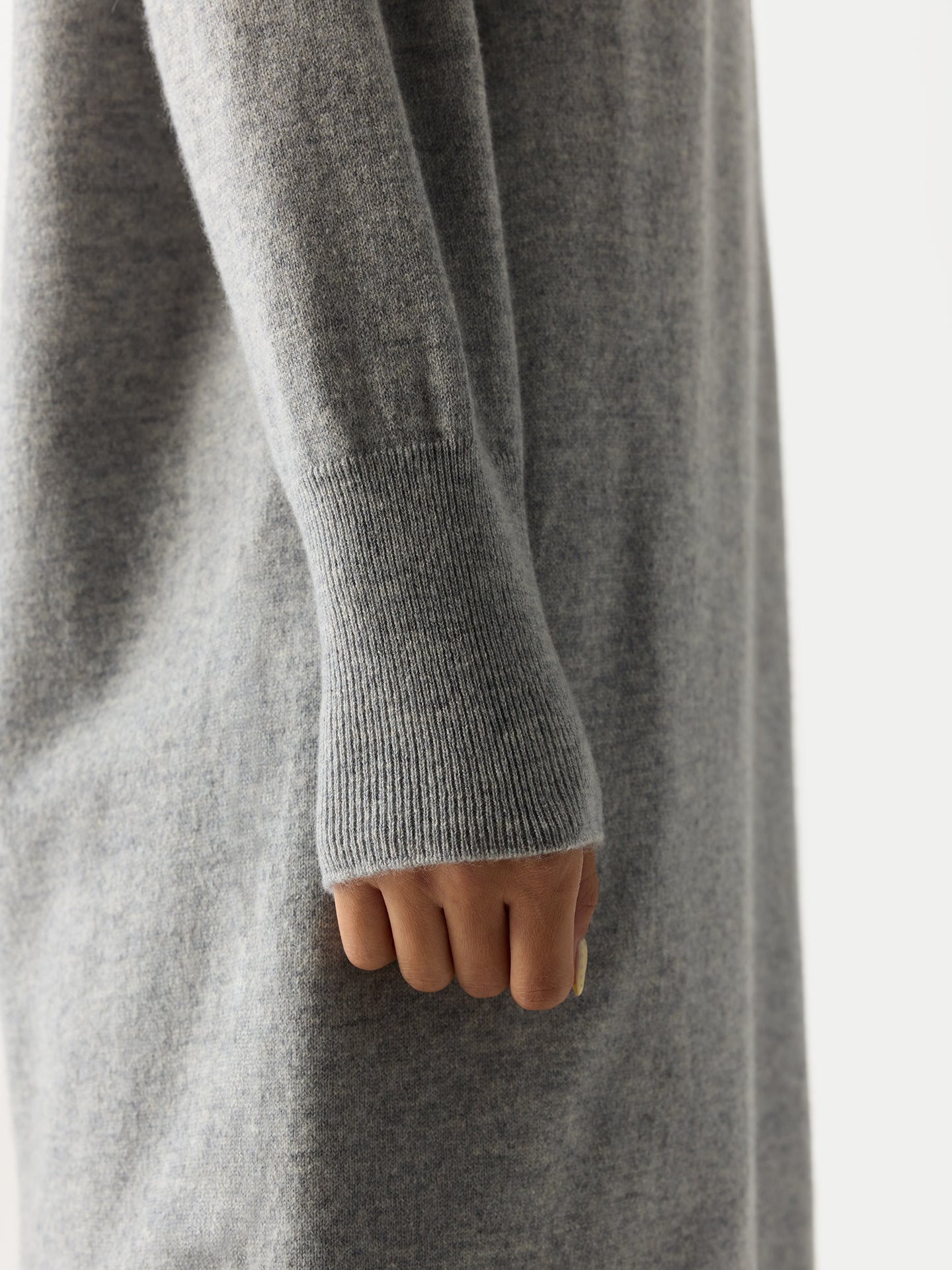 Women’s Cashmere Side-Slit Maxi Dress High Rise | GOBI Cashmere