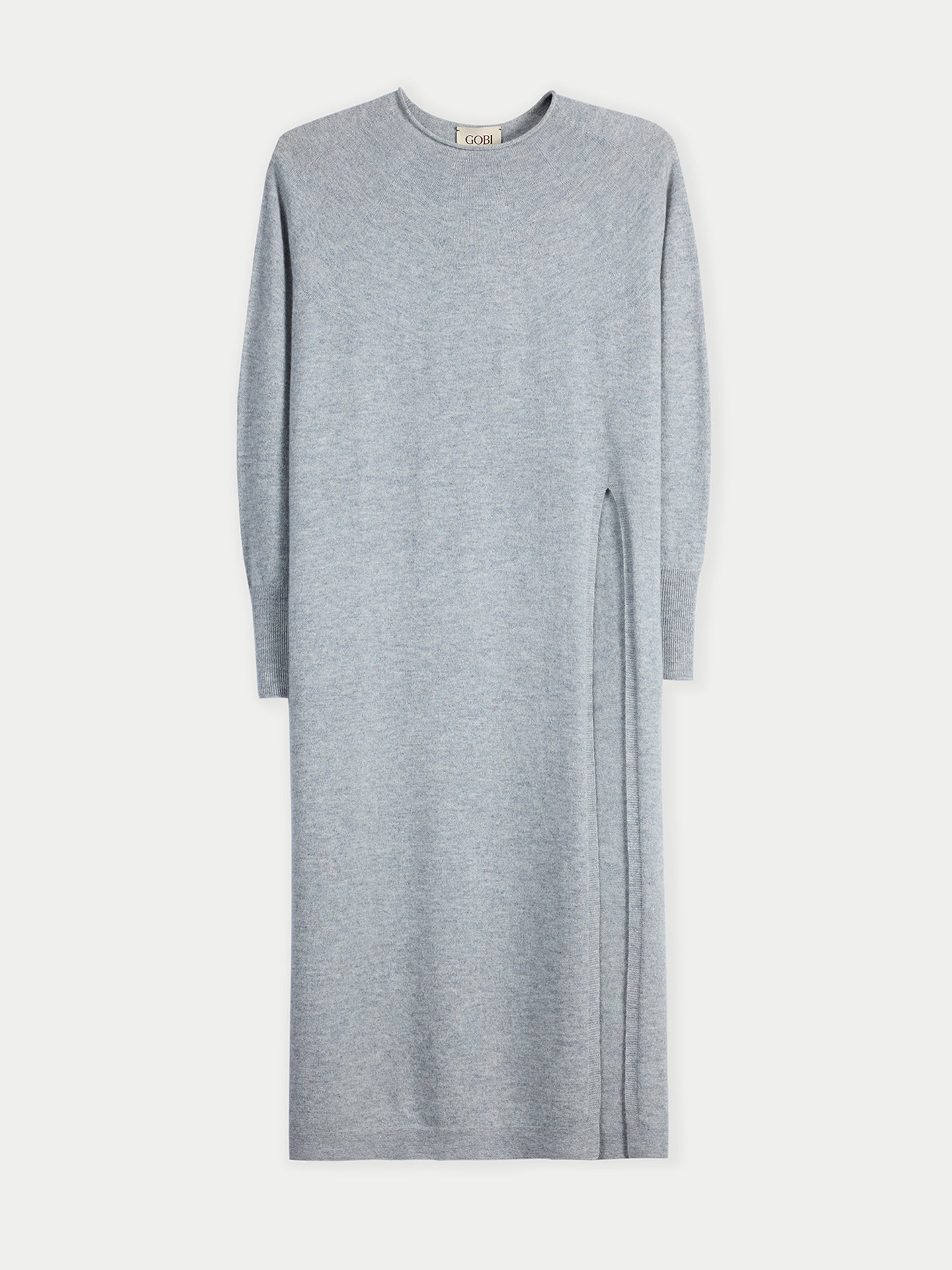 Women’s Cashmere Side-Slit Maxi Dress High Rise | GOBI Cashmere