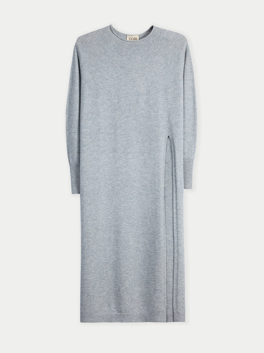 Women’s Cashmere Side-Slit Maxi Dress High Rise | GOBI Cashmere
