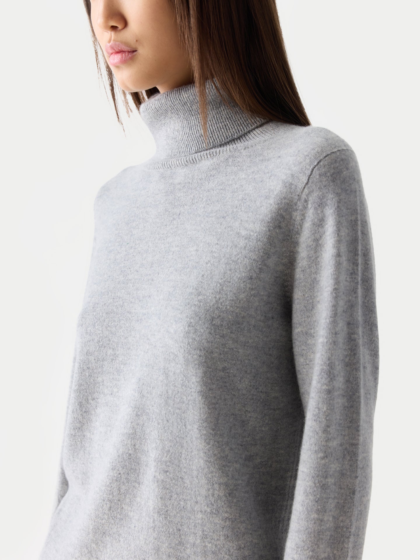Women's Cashmere Cashmere Turtleneck Sweater Dress High Rise - Gobi Cashmere