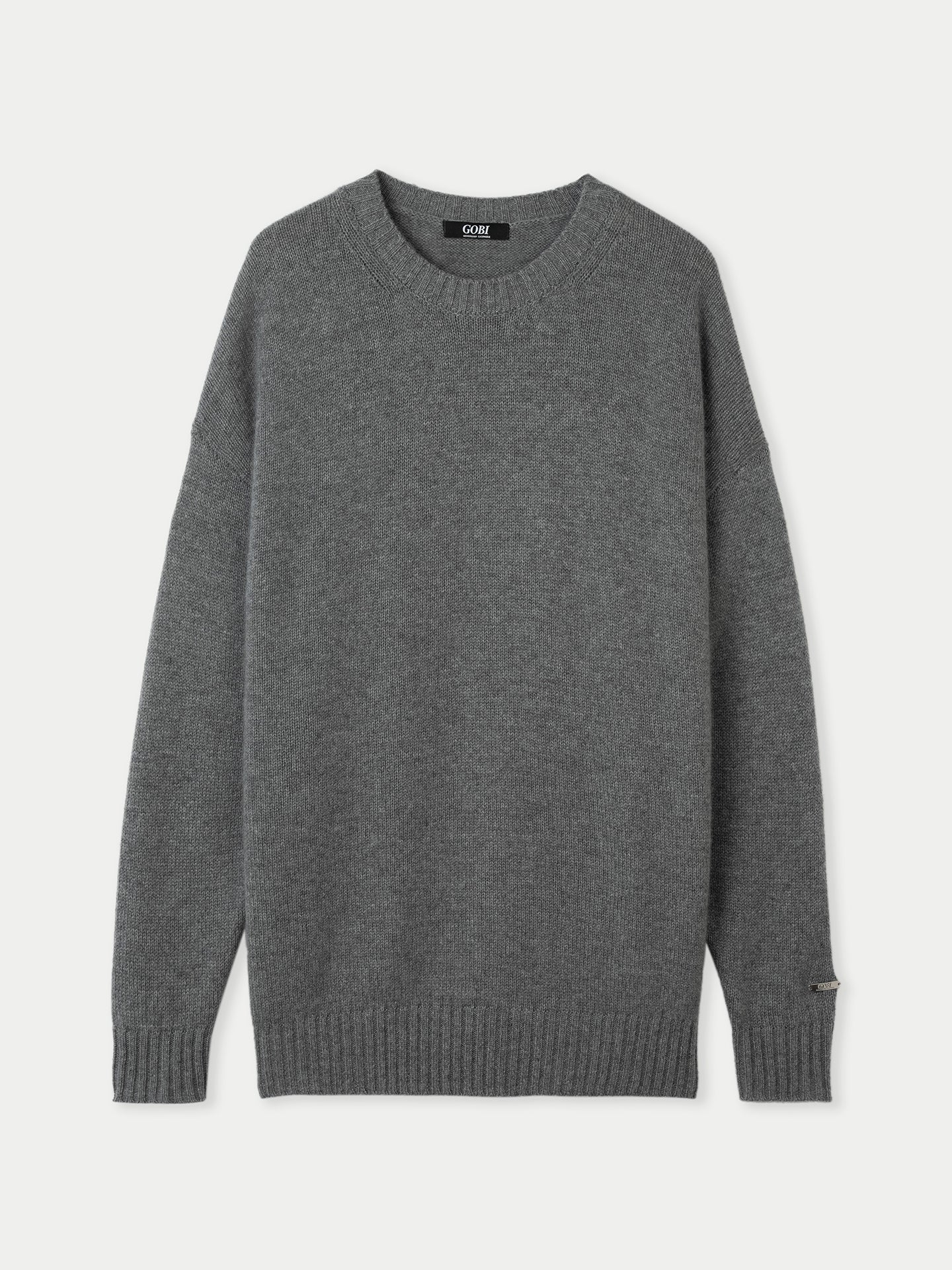 Women's Relaxed-Fit Cashmere Sweater Dim Gray - Gobi Cashmere