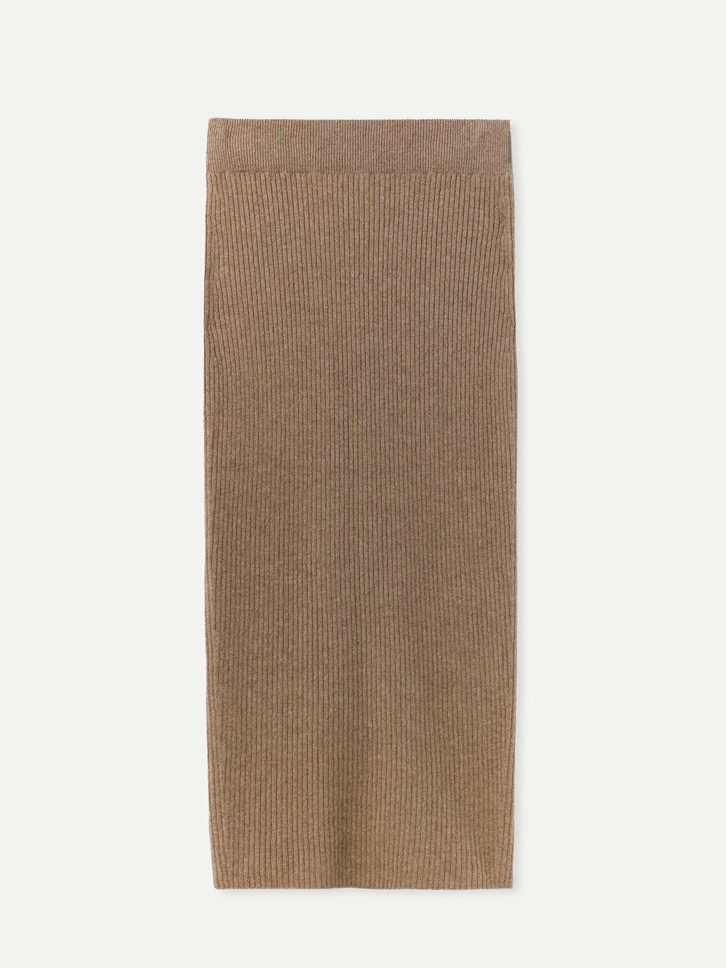 Women's Organic Cashmere Pencil Skirt Taupe - Gobi Cashmere