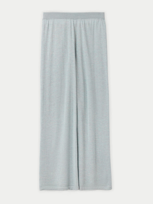 Women's Silk Cashmere Wide Leg Pants Abyss - Gobi Cashmere