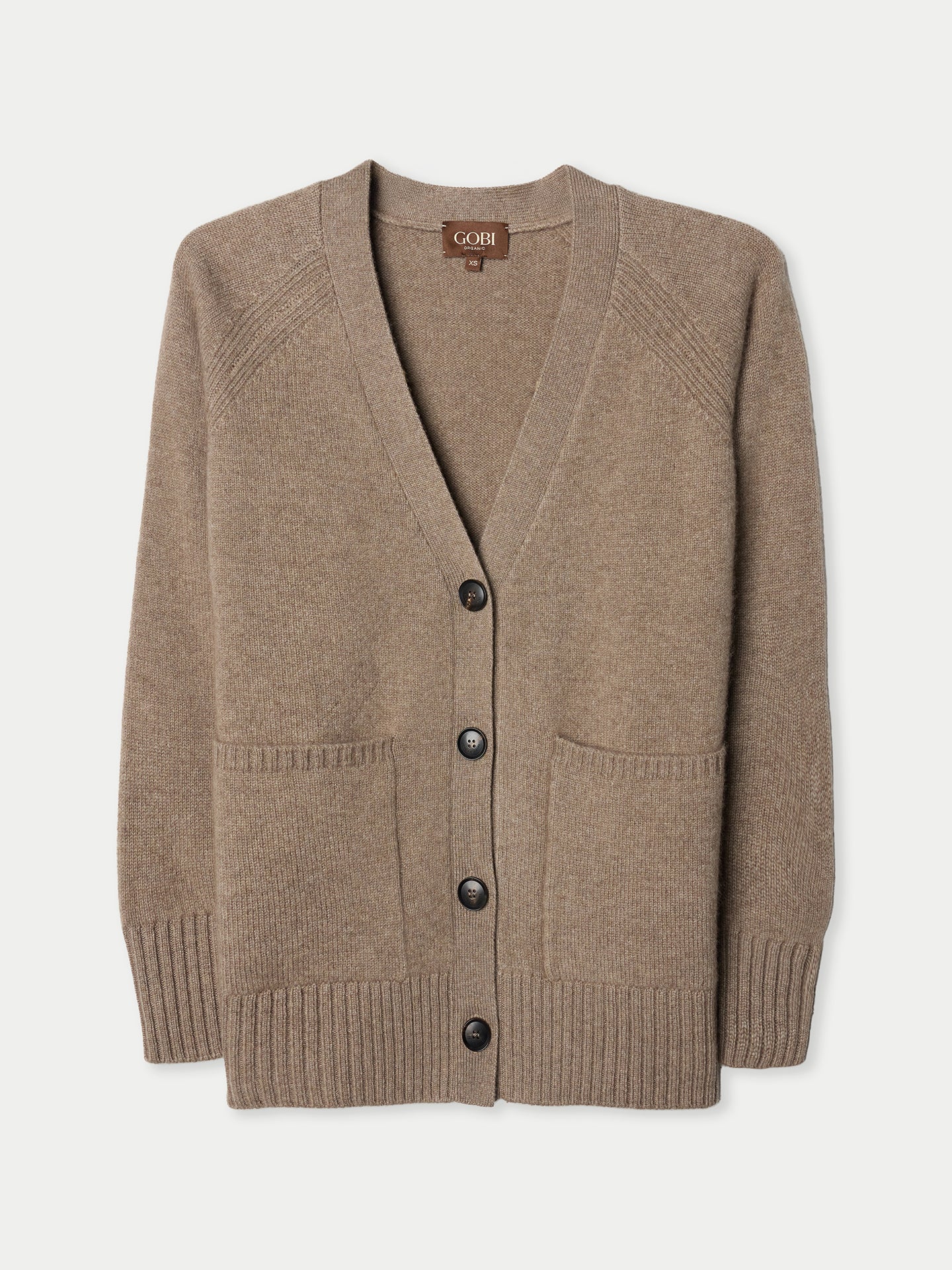 Organic Colour Relaxed-Fit Cashmere Cardigan